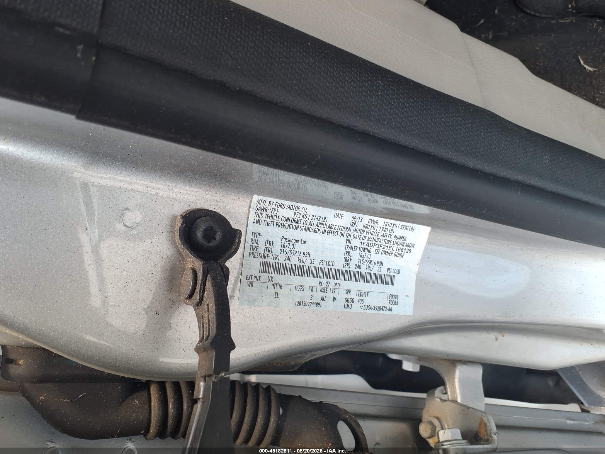2014 Ford Focus Se Silver vin: 1FADP3F21EL166126