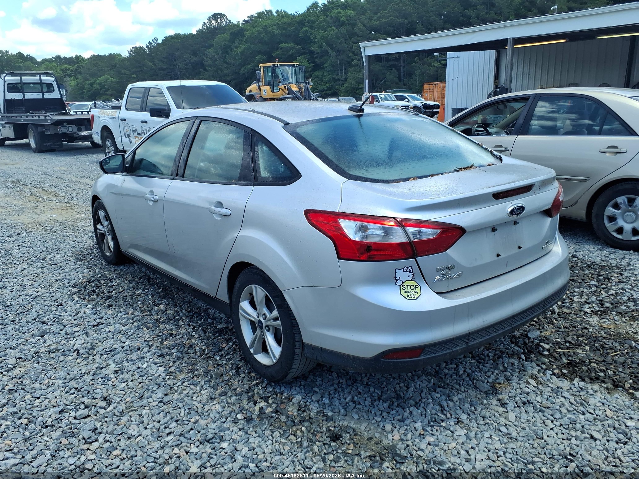 2014 Ford Focus Se Silver vin: 1FADP3F21EL166126