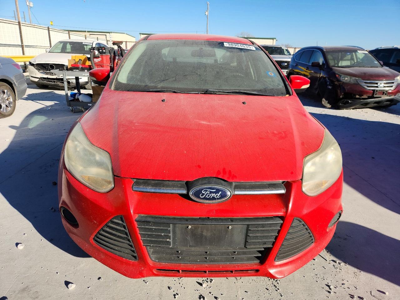 2014 Ford Focus Se Red vin: 1FADP3F21EL173691