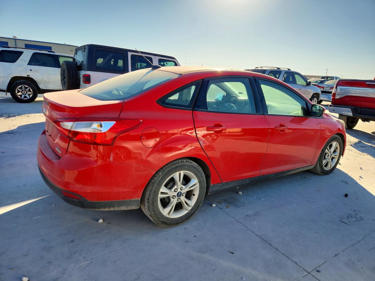 2014 Ford Focus Se Red vin: 1FADP3F21EL173691