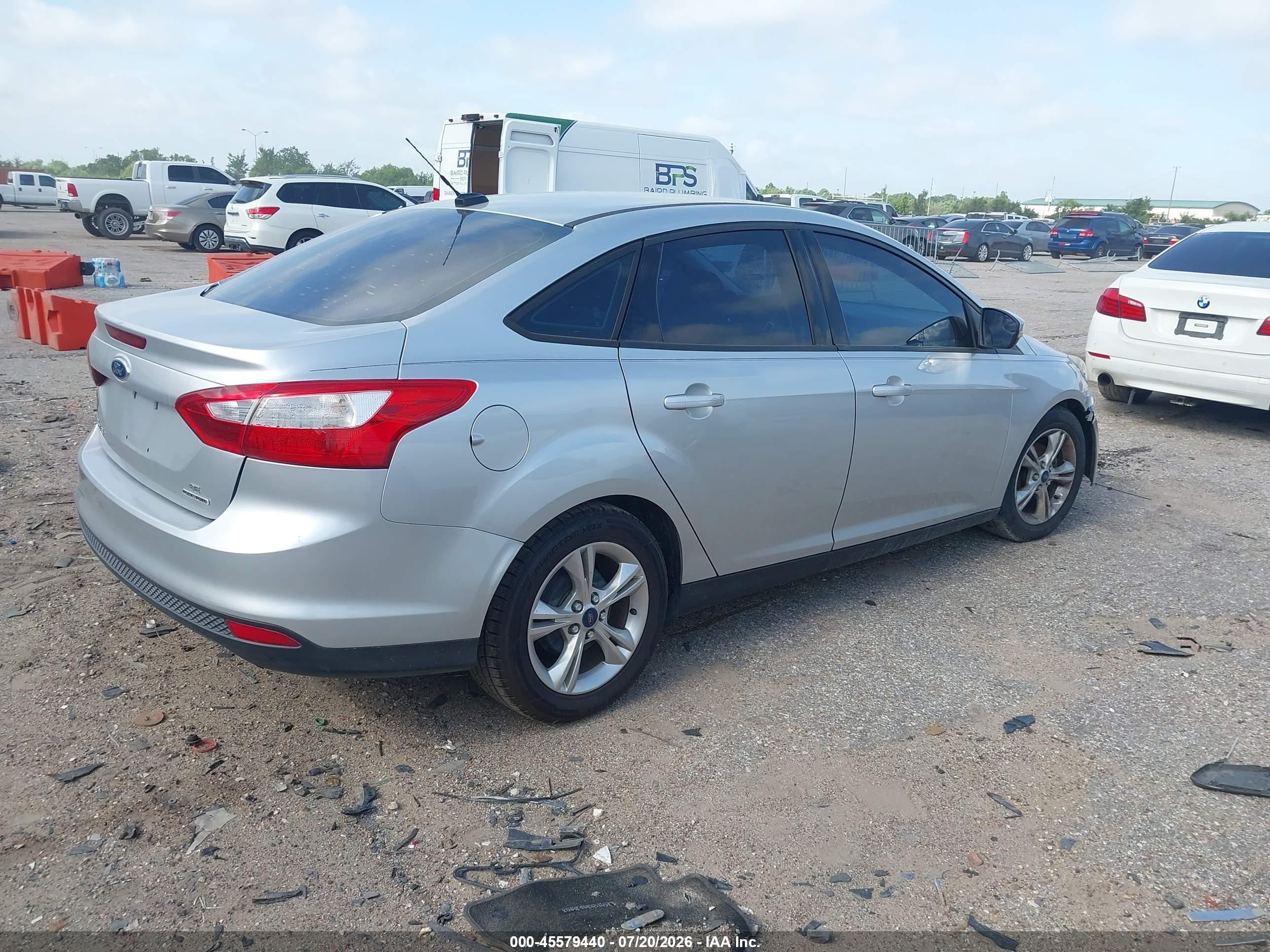 2014 Ford Focus Se Silver vin: 1FADP3F21EL184013