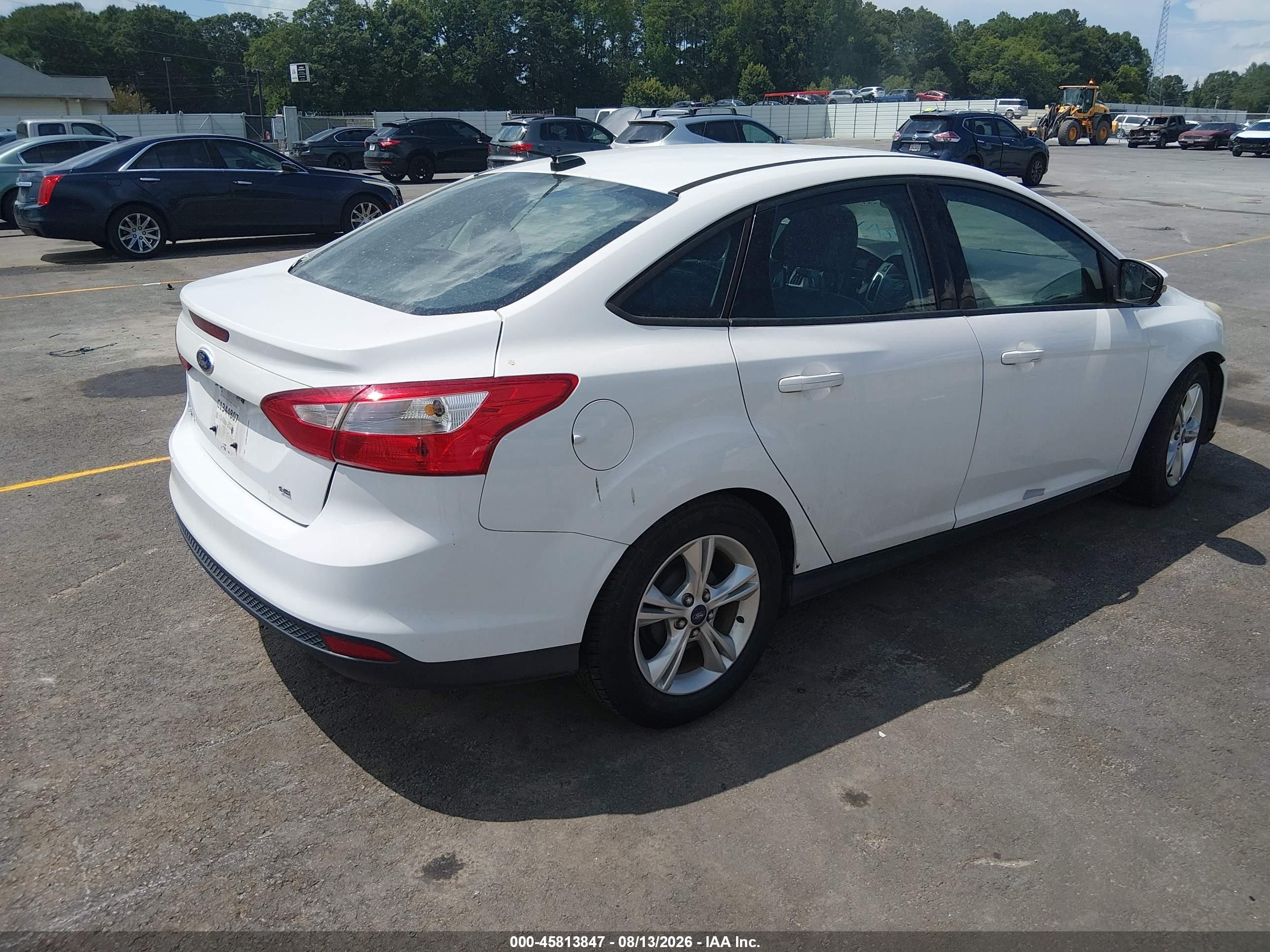 2014 Ford Focus Se White vin: 1FADP3F21EL185209