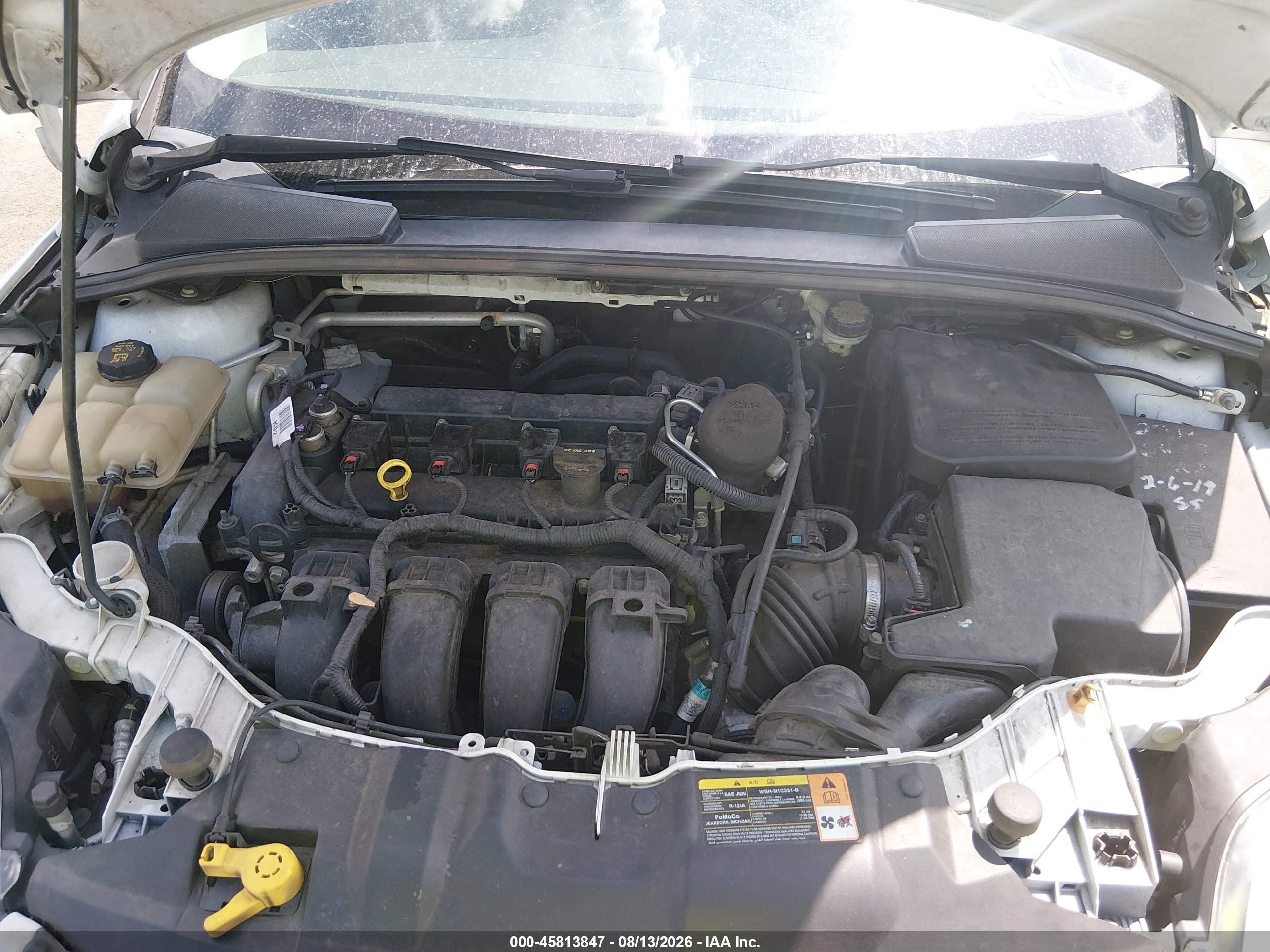 2014 Ford Focus Se White vin: 1FADP3F21EL185209