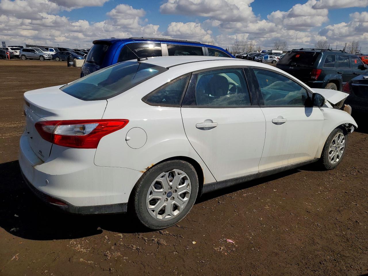 2014 Ford Focus Se White vin: 1FADP3F21EL214711