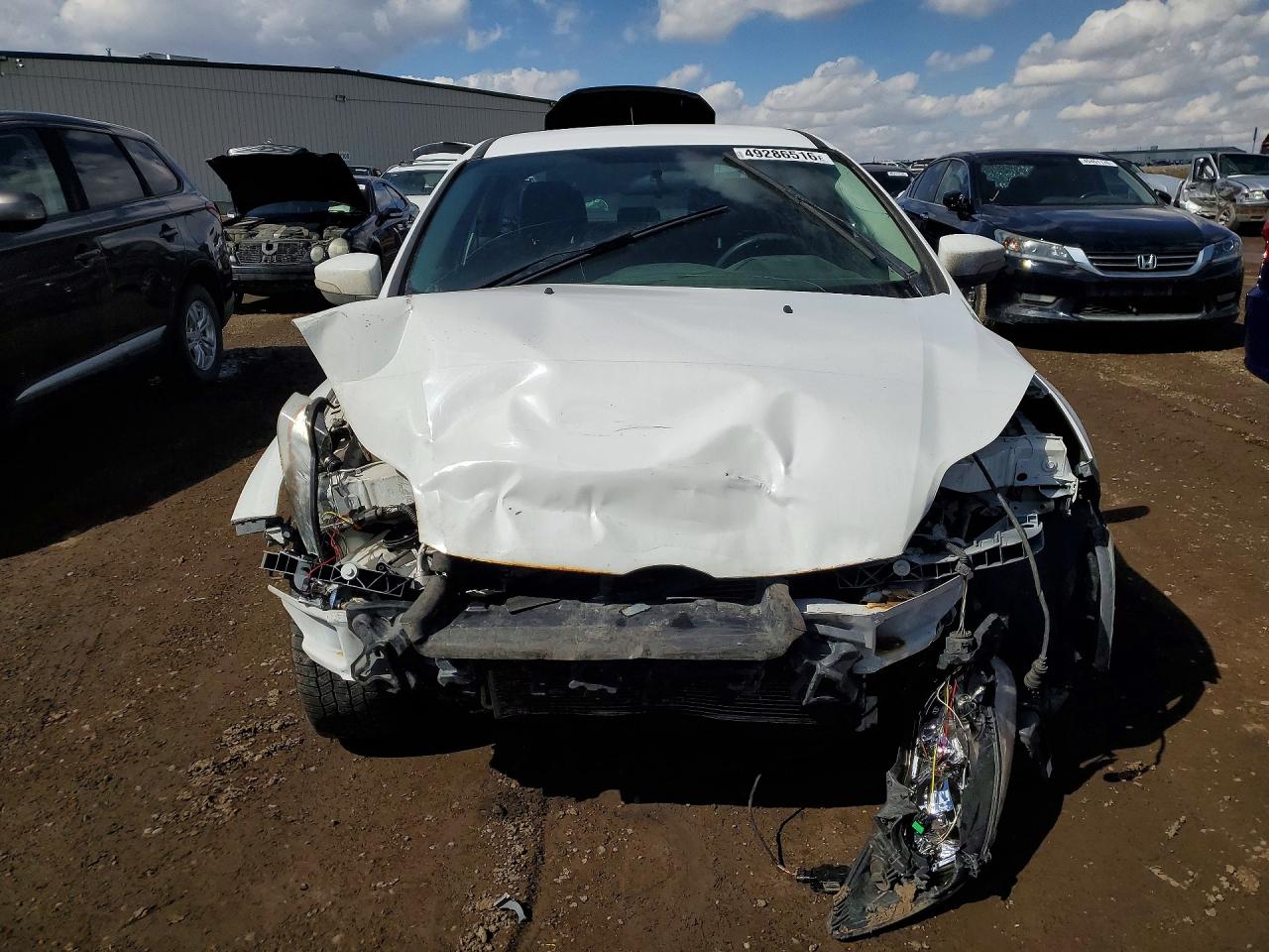 2014 Ford Focus Se White vin: 1FADP3F21EL214711