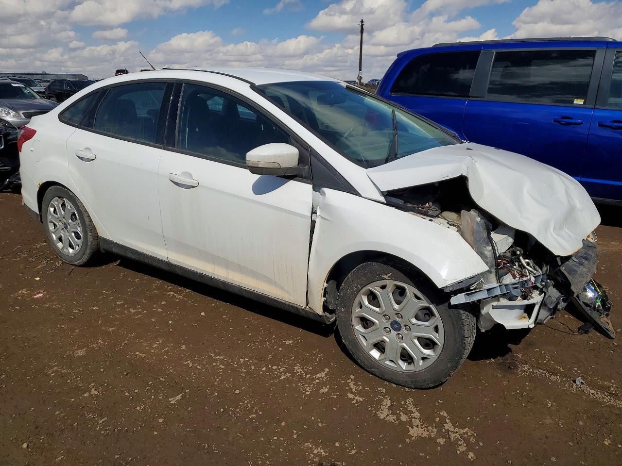 2014 Ford Focus Se White vin: 1FADP3F21EL214711