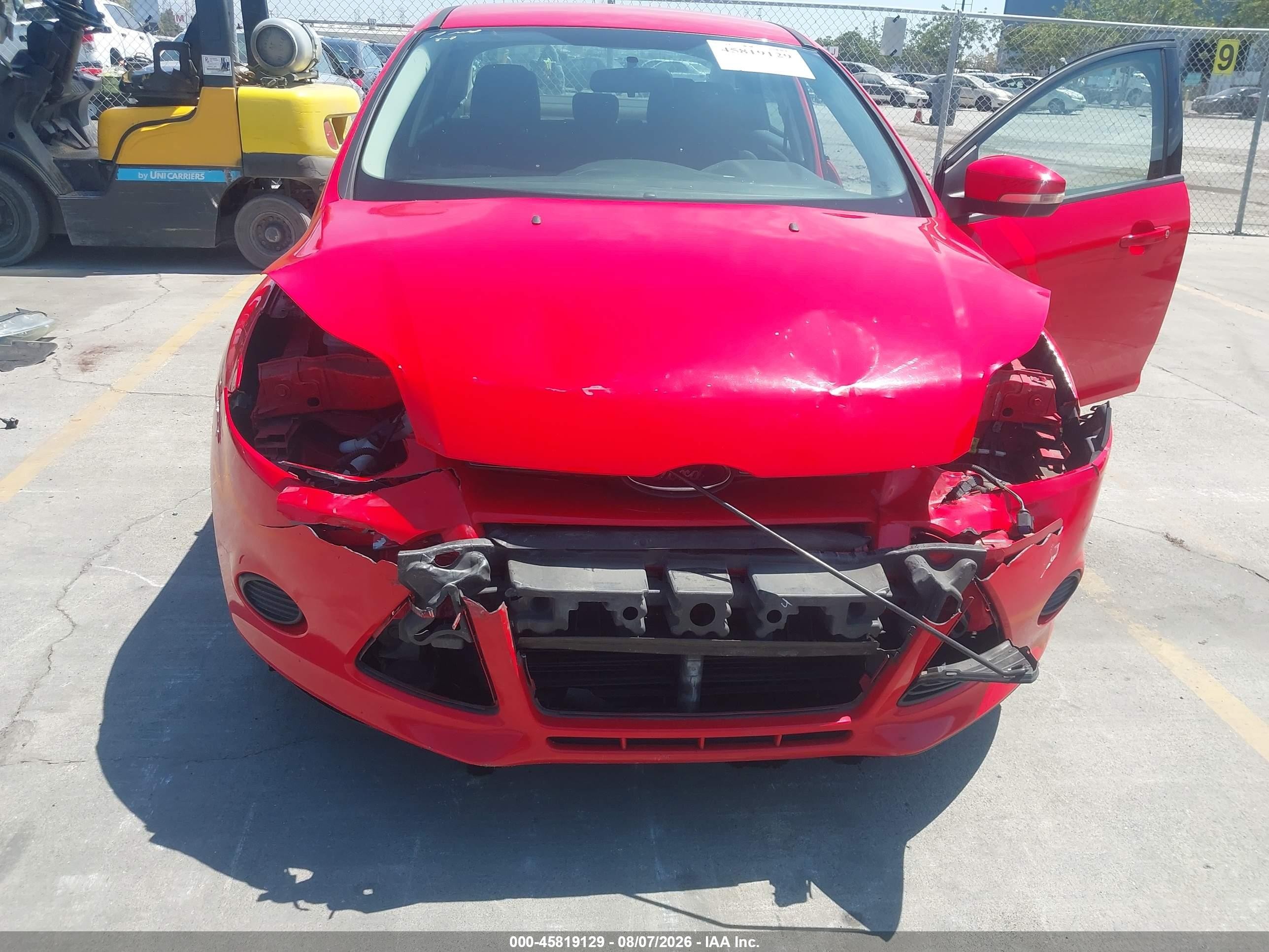 2014 Ford Focus Se Red vin: 1FADP3F21EL217561