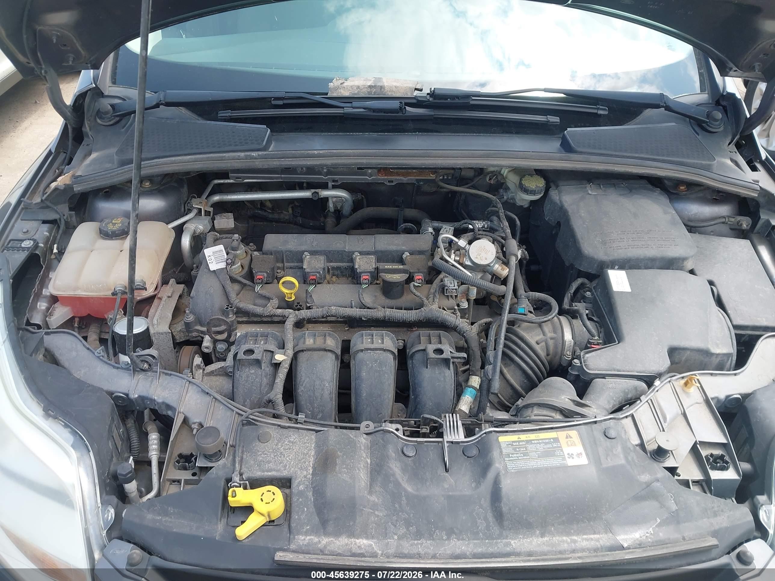 2014 Ford Focus Se Gray vin: 1FADP3F21EL234733