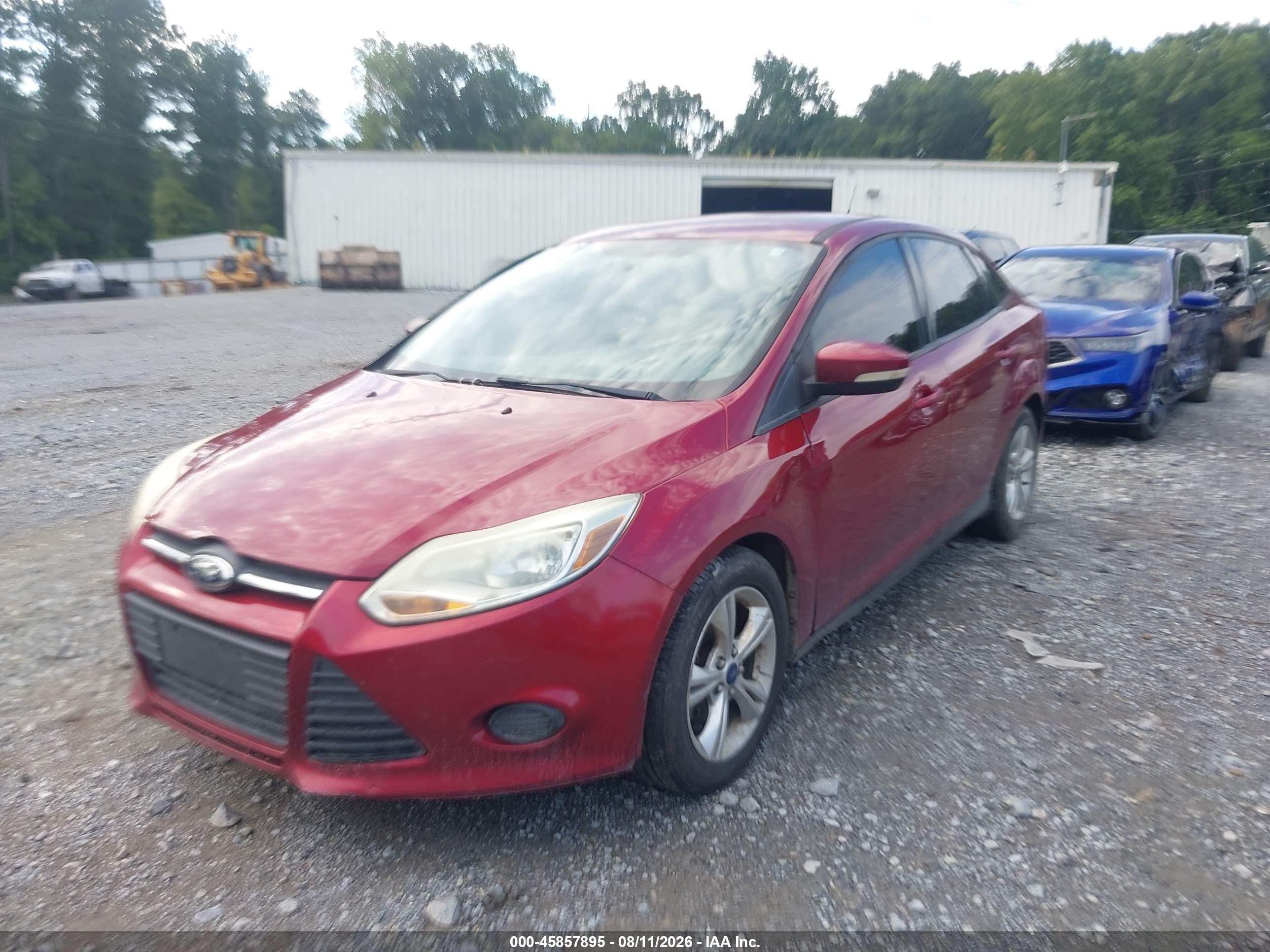 2014 Ford Focus Se Burgundy vin: 1FADP3F21EL243772