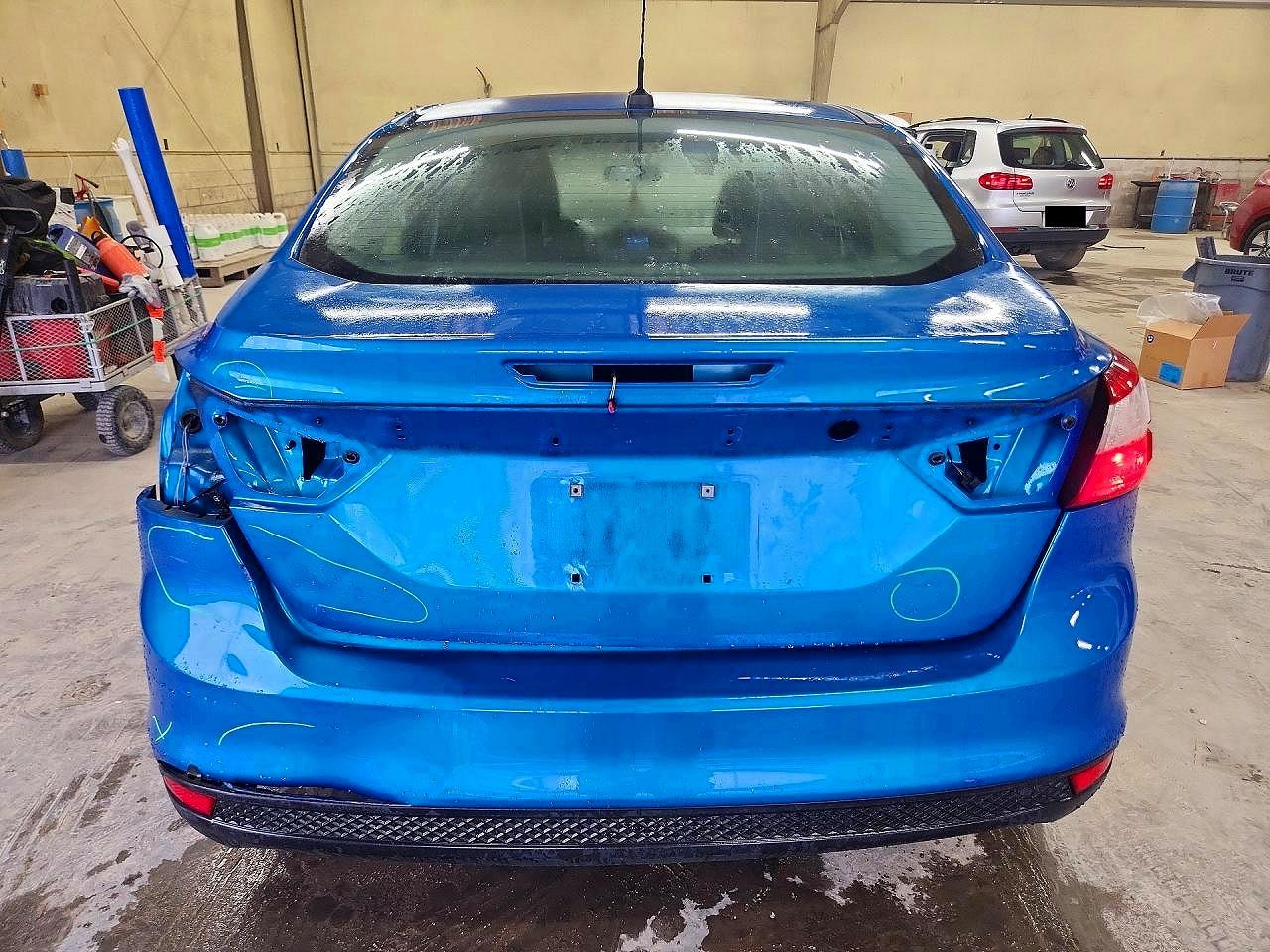 2014 Ford Focus Se Blue vin: 1FADP3F21EL244596