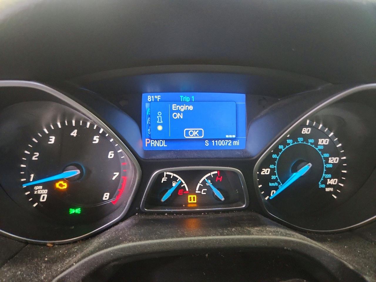 2014 Ford Focus Se Blue vin: 1FADP3F21EL244596