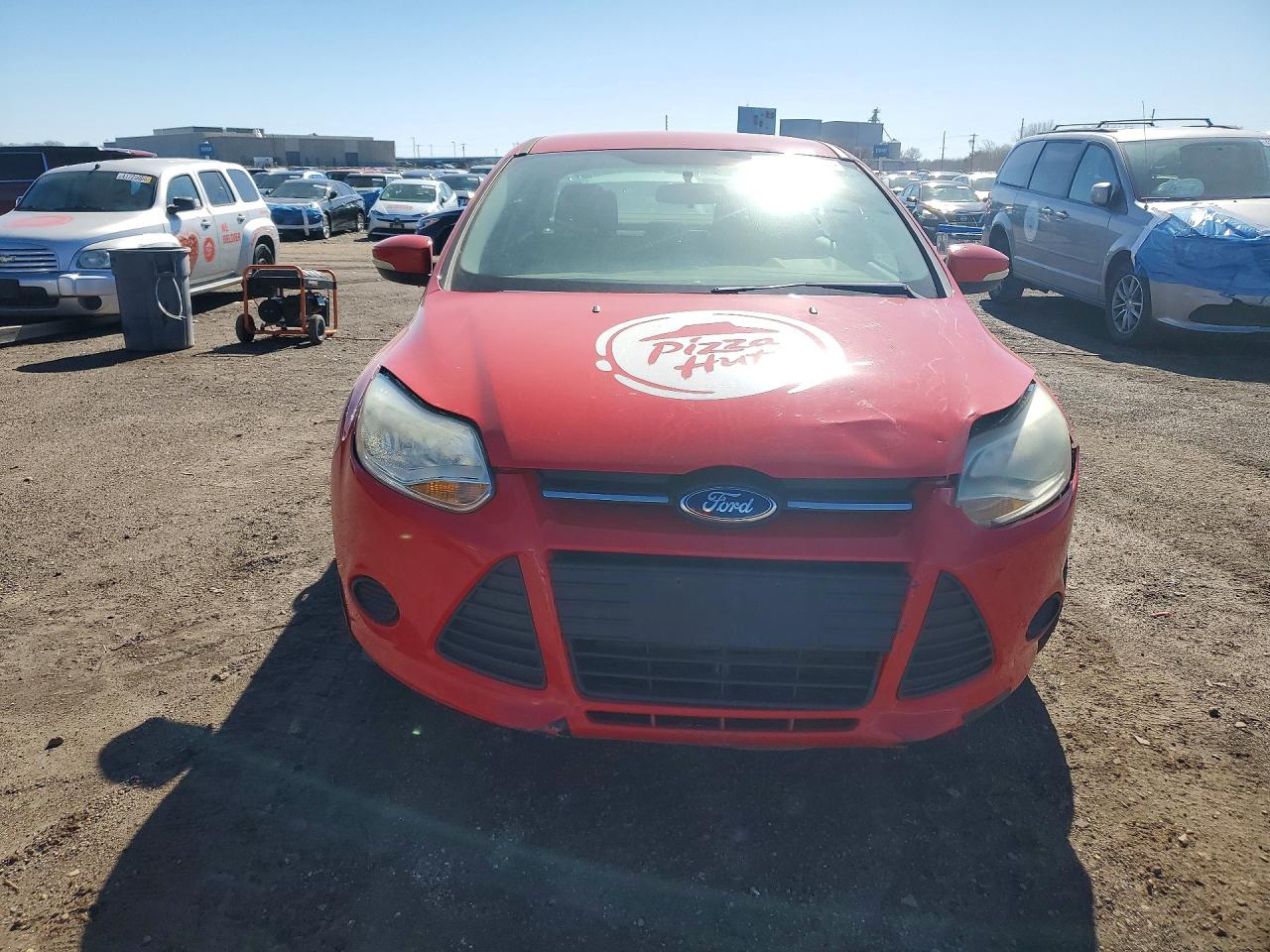 2014 Ford Focus Se Красный vin: 1FADP3F21EL252598