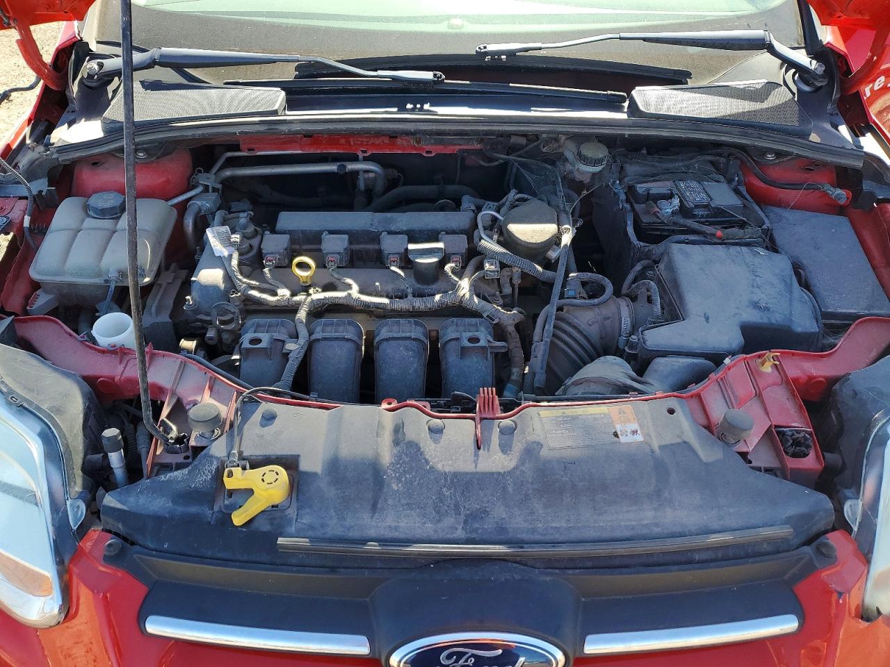 2014 Ford Focus Se Красный vin: 1FADP3F21EL252598