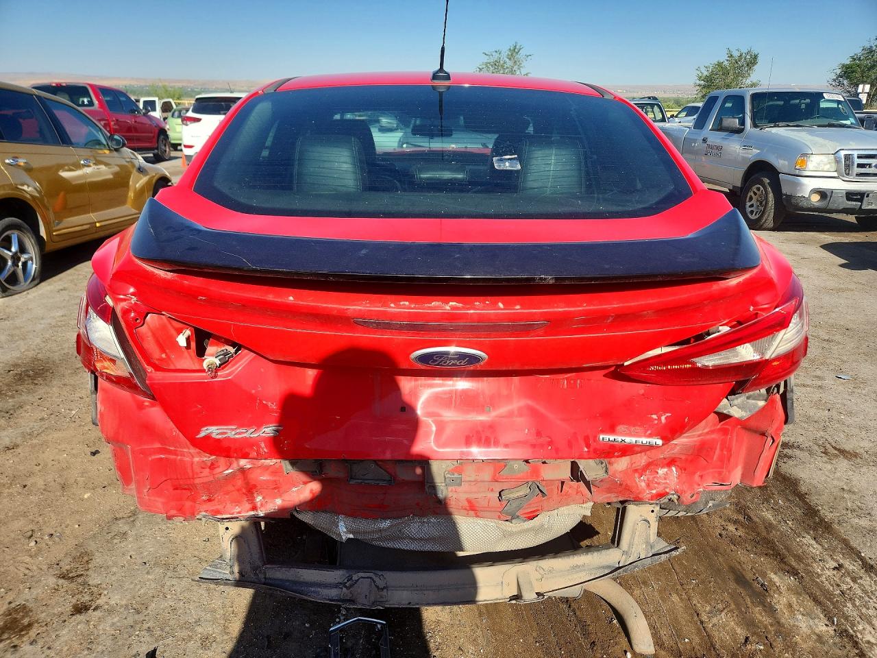 2014 Ford Focus Se Red vin: 1FADP3F21EL264475