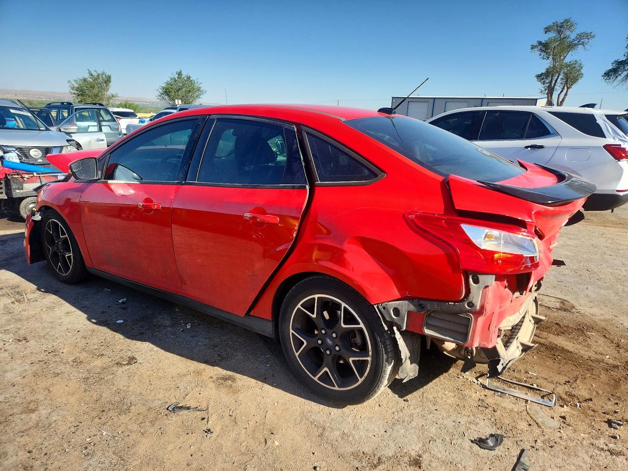 2014 Ford Focus Se Red vin: 1FADP3F21EL264475