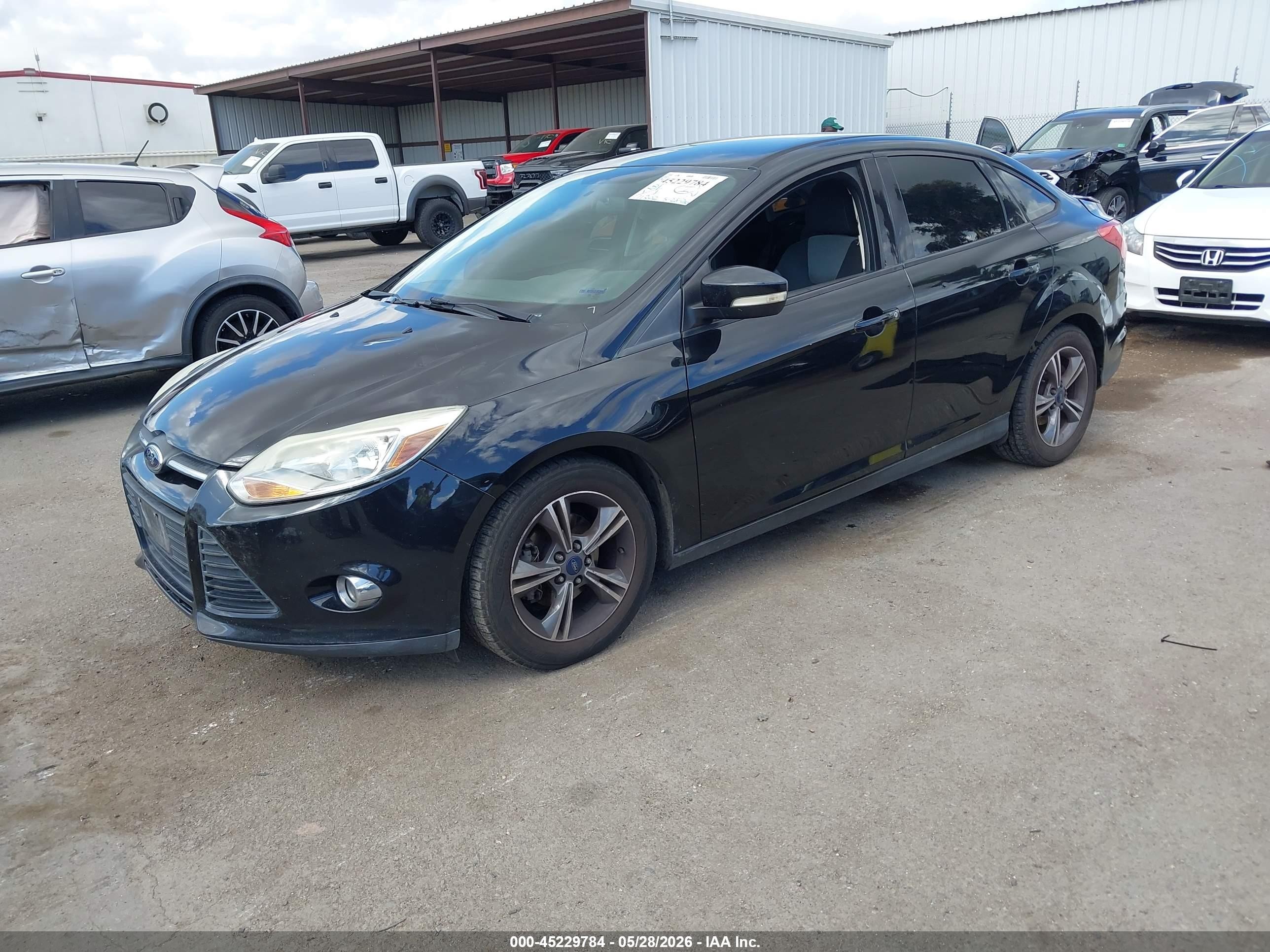 2014 Ford Focus Se Black vin: 1FADP3F21EL271250