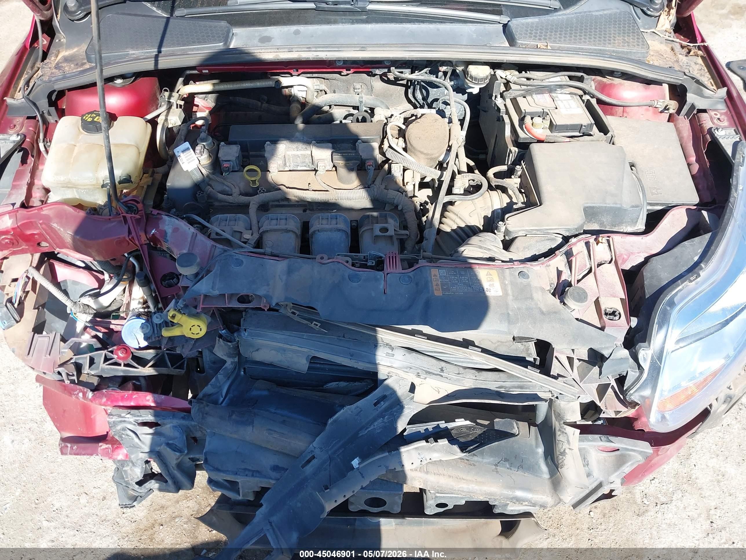 2014 Ford Focus Se Red vin: 1FADP3F21EL274584