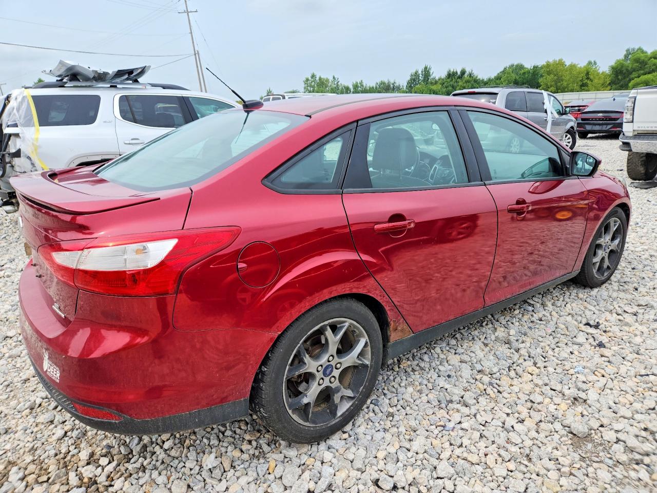 2014 Ford Focus Se Burgundy vin: 1FADP3F21EL281003