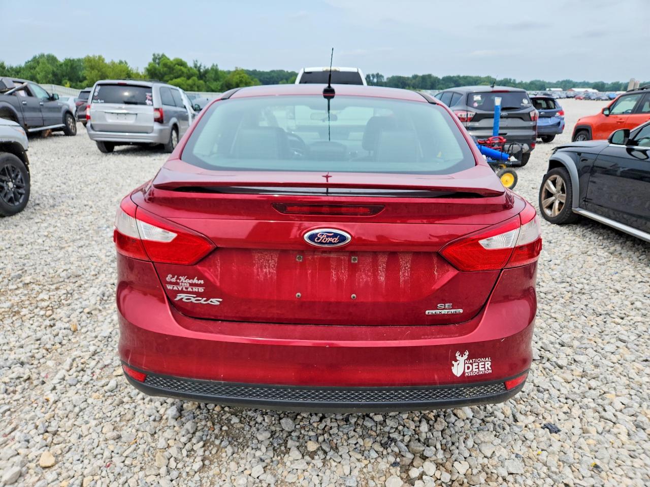 2014 Ford Focus Se Burgundy vin: 1FADP3F21EL281003