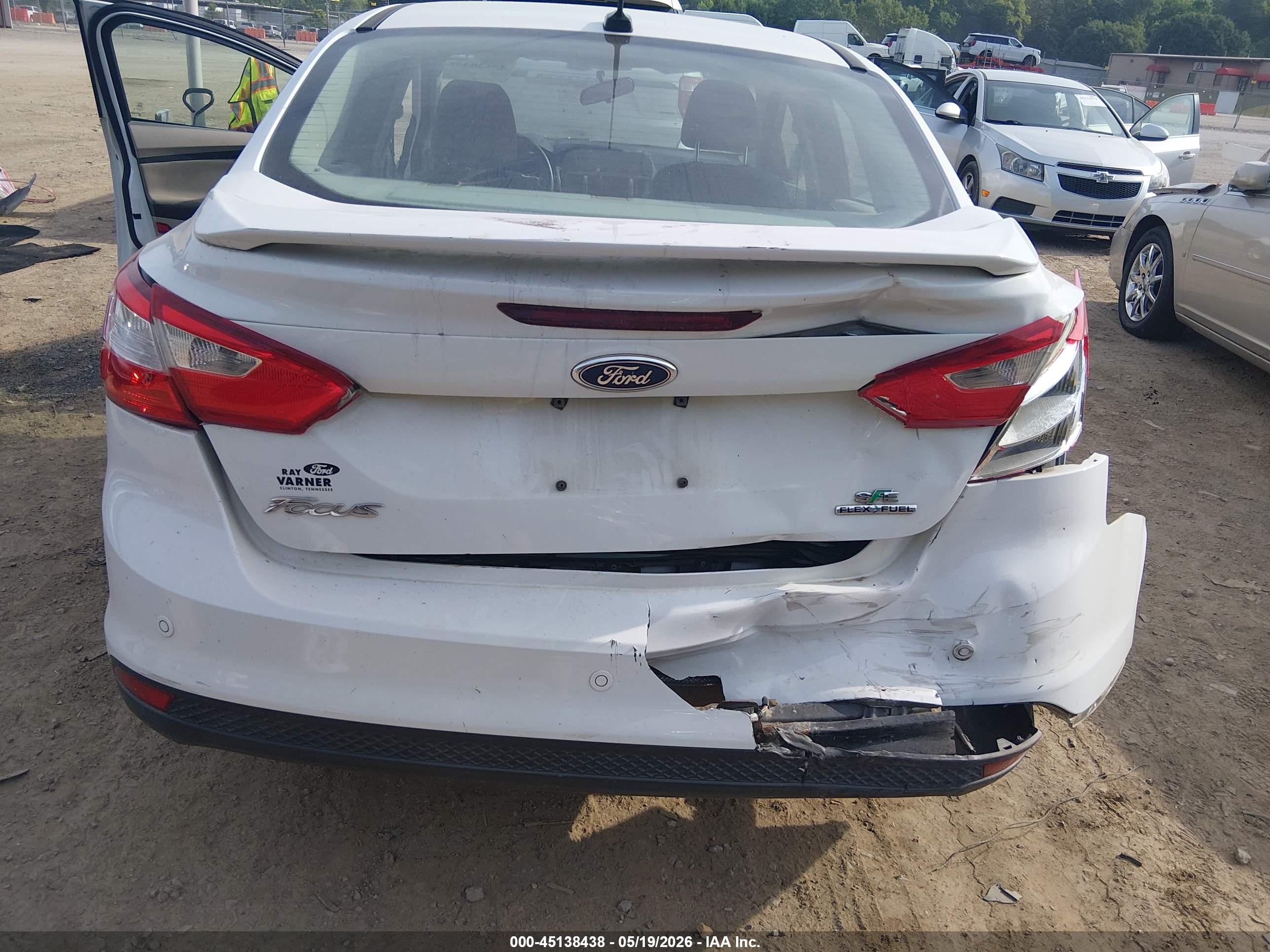 2014 Ford Focus Se White vin: 1FADP3F21EL304599
