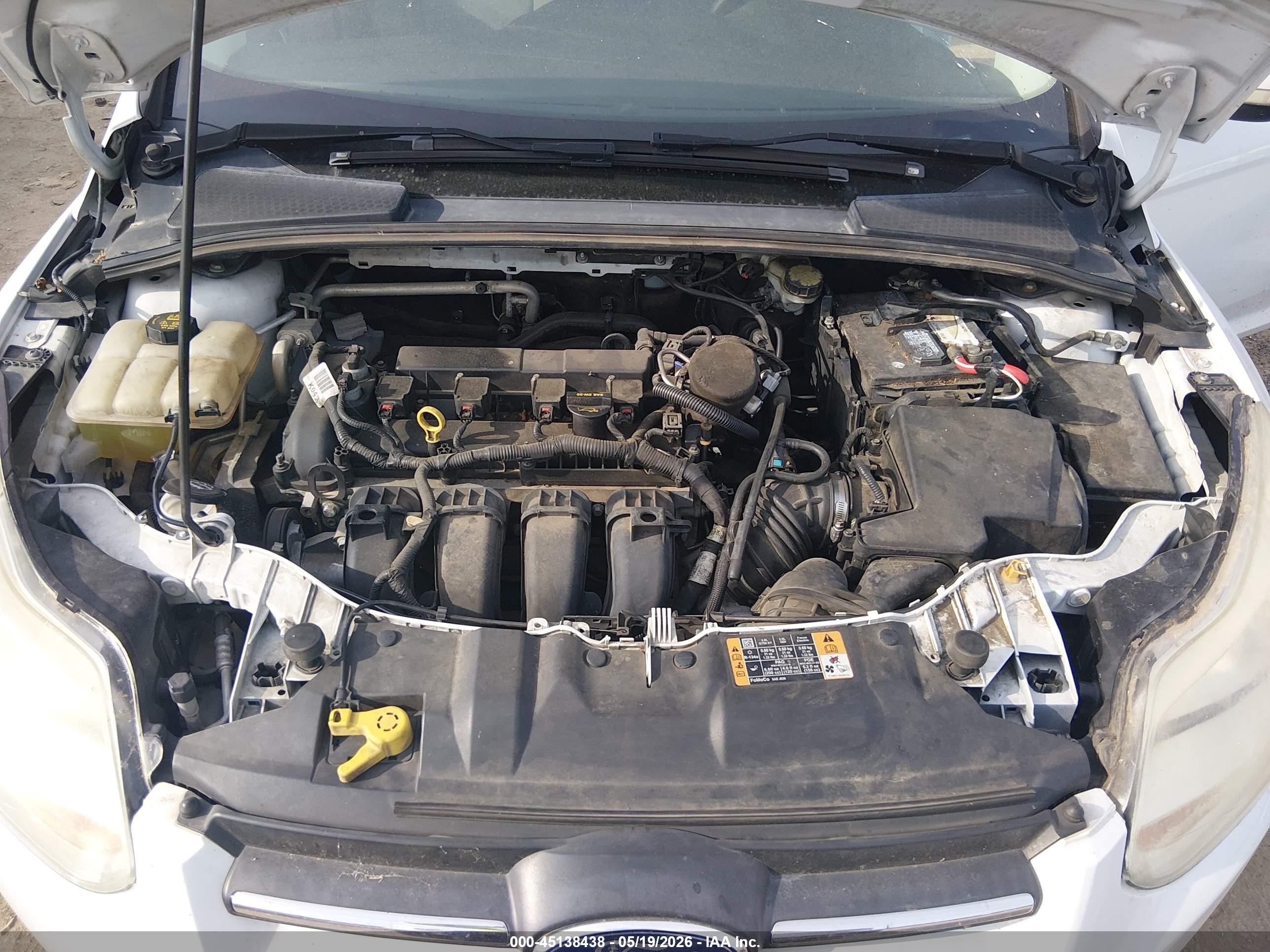 2014 Ford Focus Se White vin: 1FADP3F21EL304599