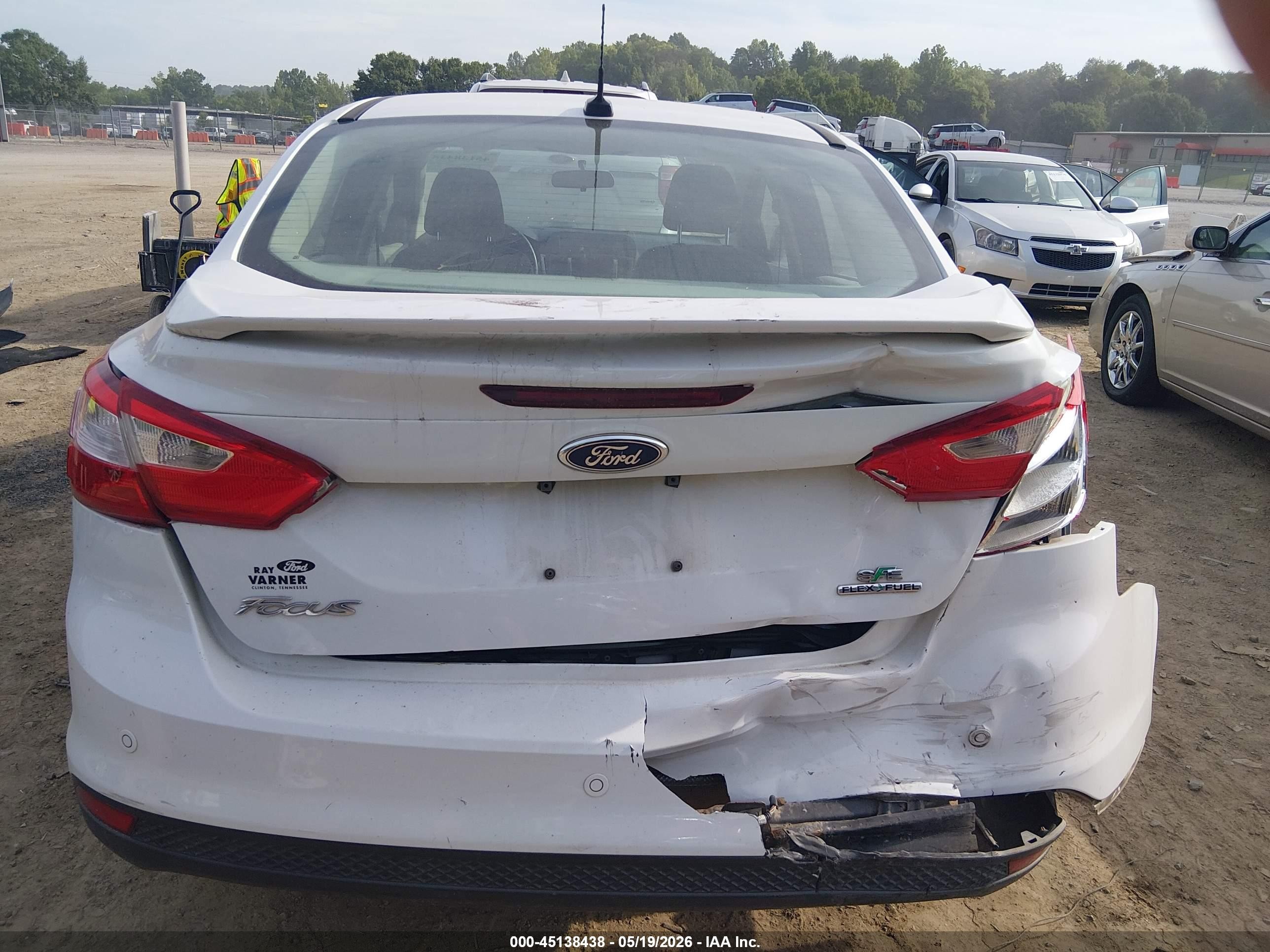 2014 Ford Focus Se White vin: 1FADP3F21EL304599