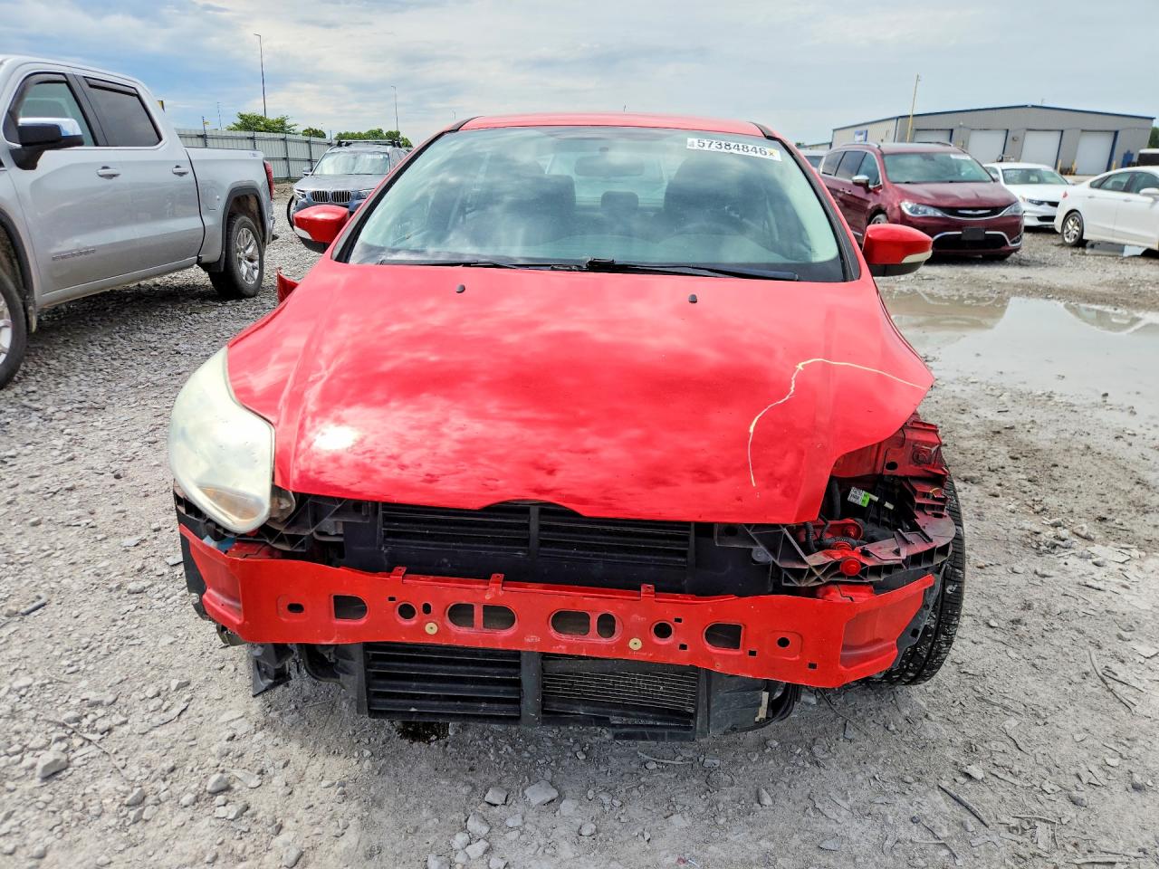2014 Ford Focus Se Red vin: 1FADP3F21EL304991
