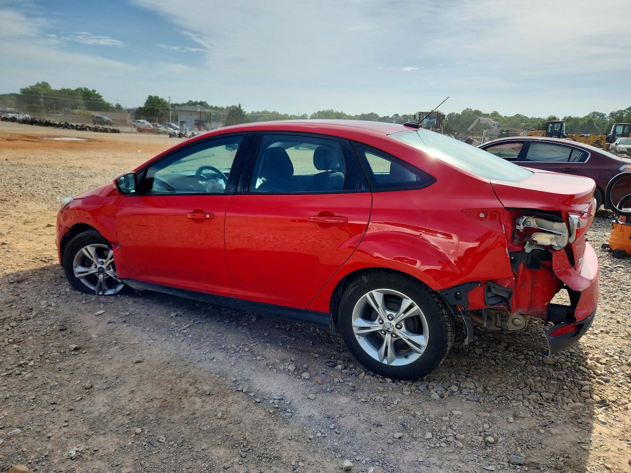 2014 Ford Focus Se Red vin: 1FADP3F21EL312668