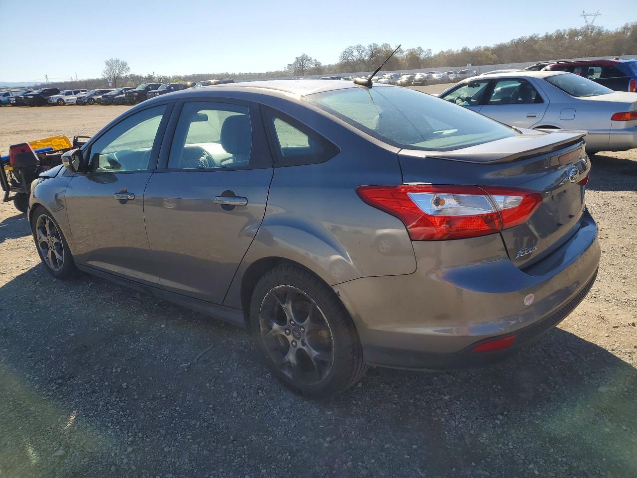 2014 Ford Focus Se Gray vin: 1FADP3F21EL323962