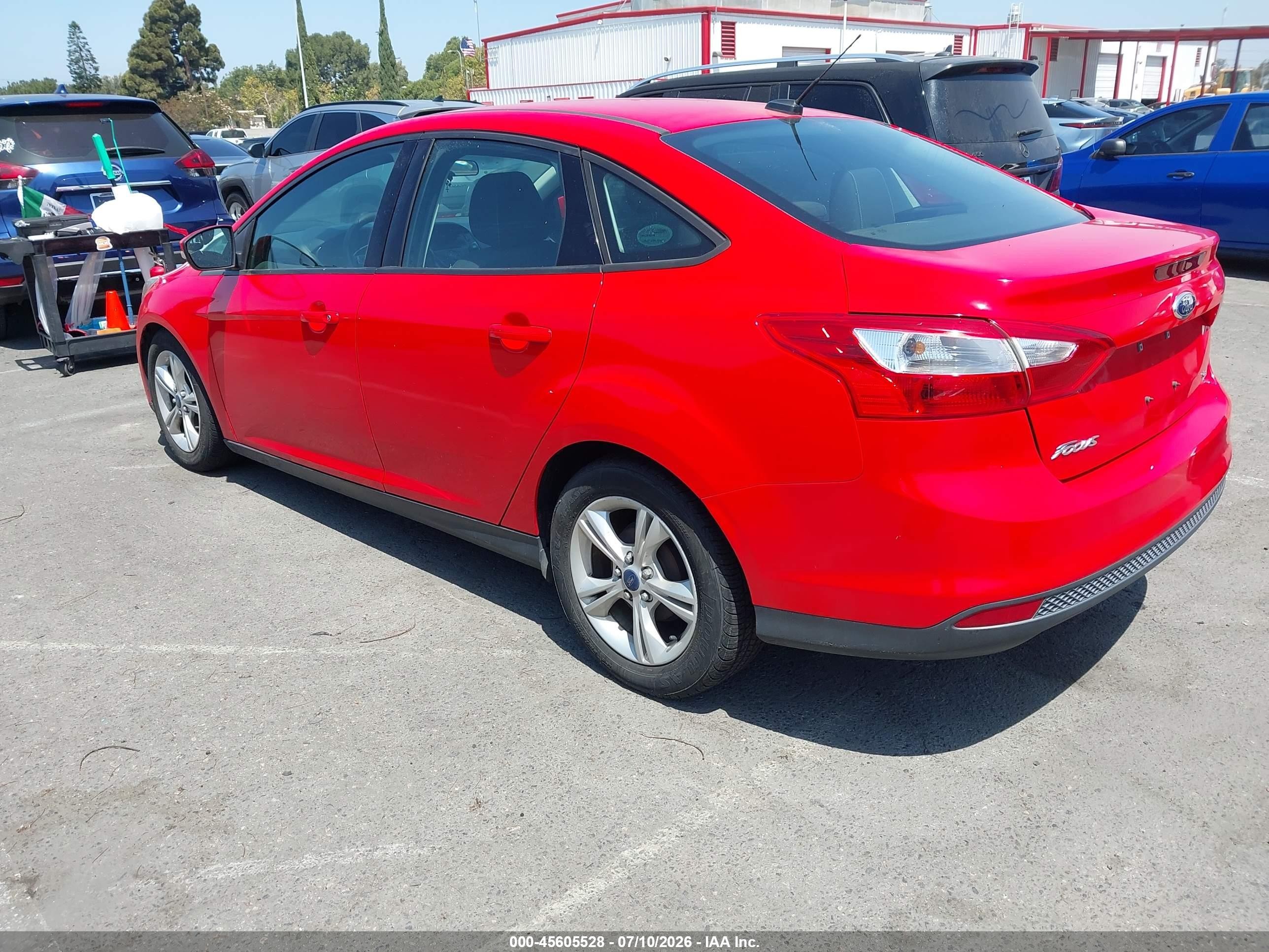2014 Ford Focus Se Red vin: 1FADP3F21EL334718