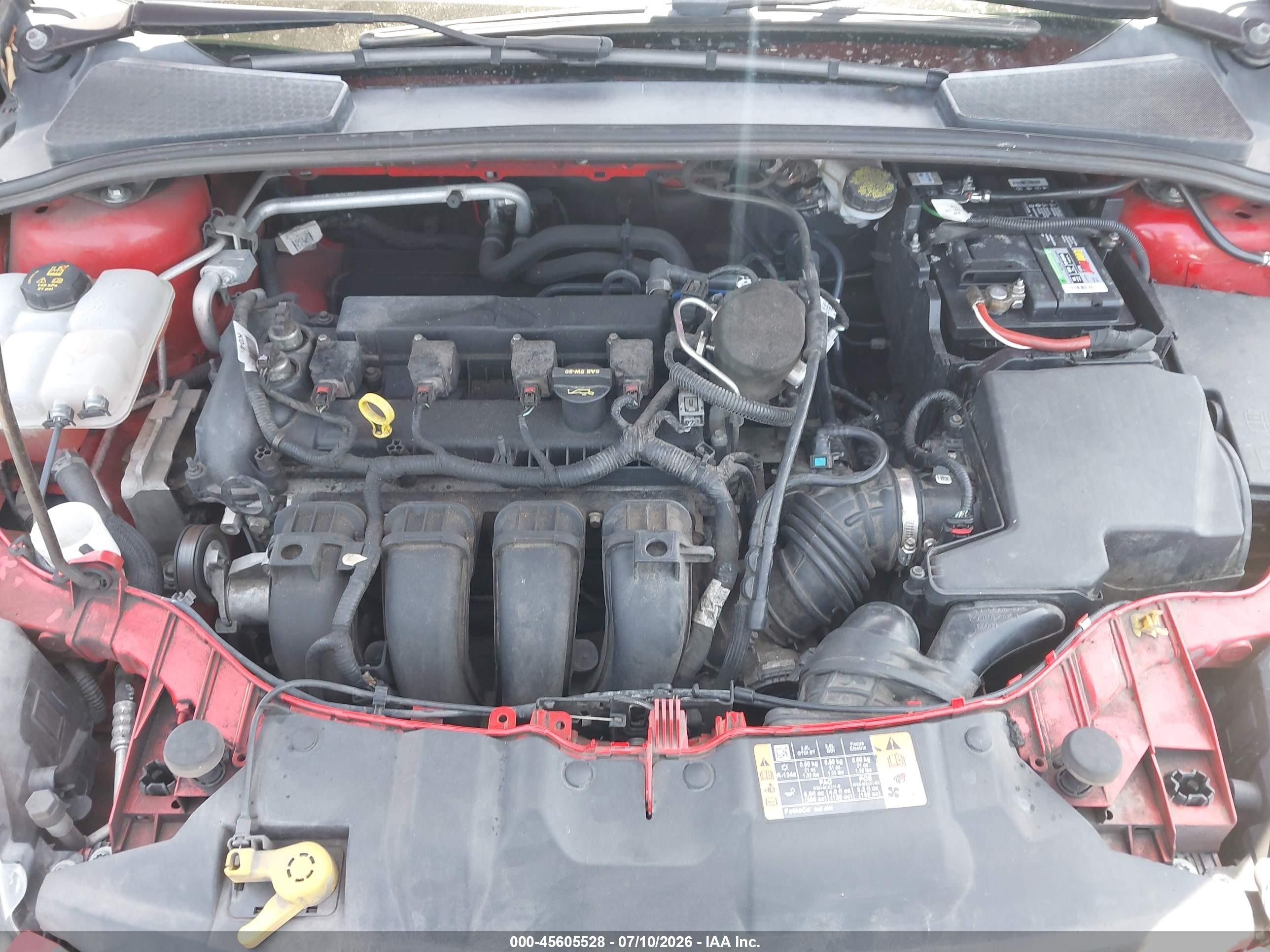 2014 Ford Focus Se Red vin: 1FADP3F21EL334718
