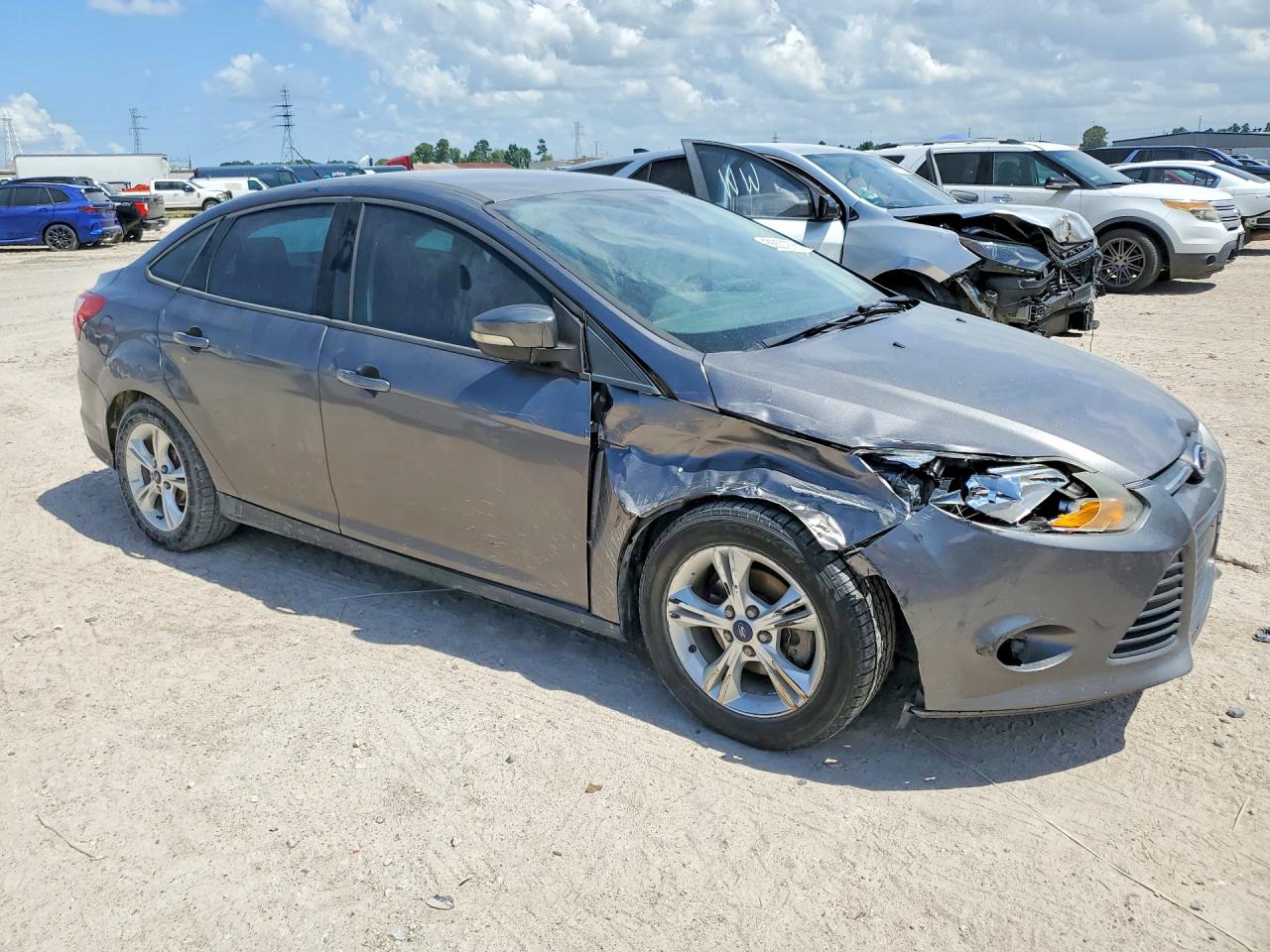 2014 Ford Focus Se Серый vin: 1FADP3F21EL345430