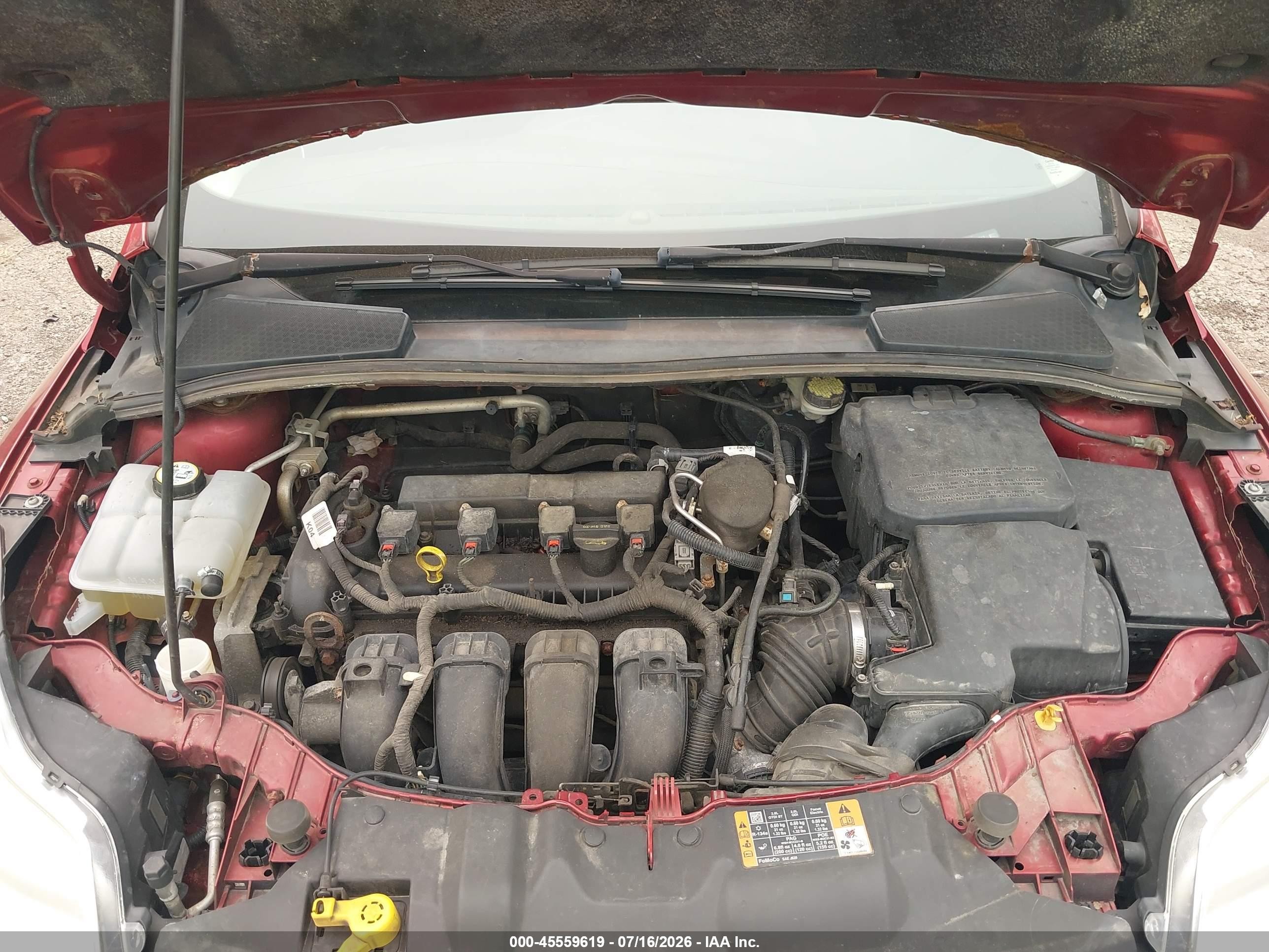 2014 Ford Focus Se Red vin: 1FADP3F21EL346917