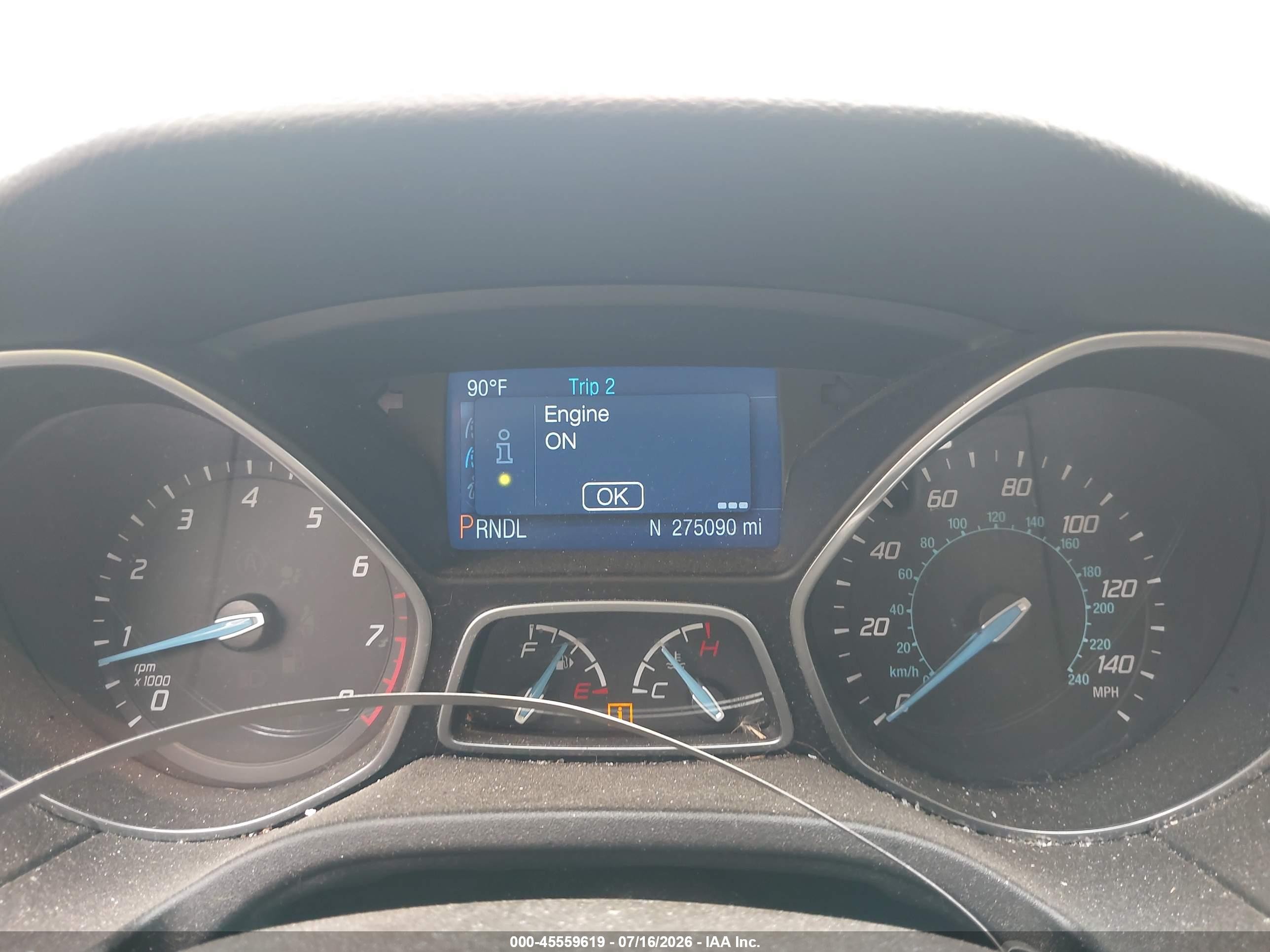 2014 Ford Focus Se Red vin: 1FADP3F21EL346917