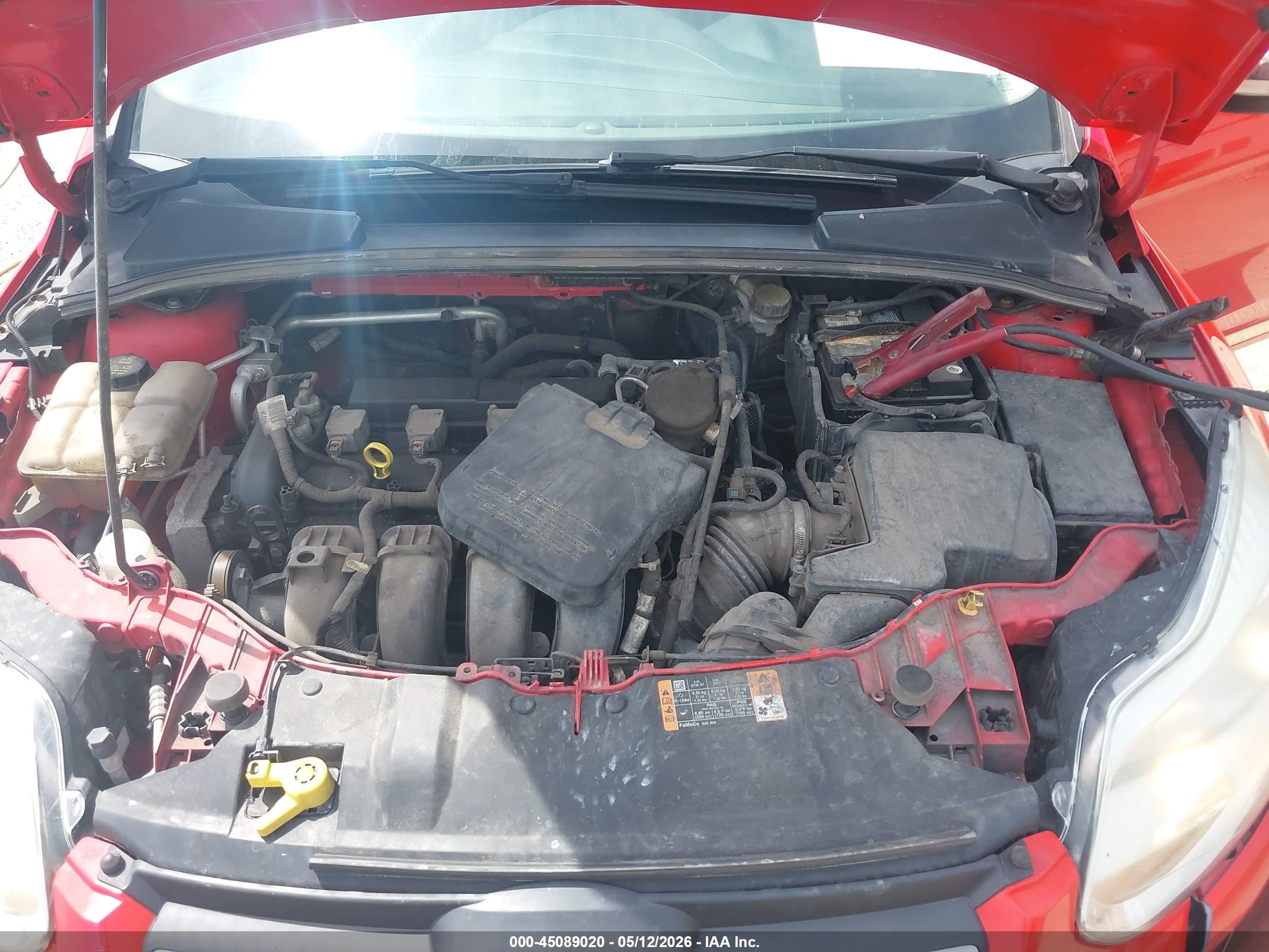 2014 Ford Focus Se Red vin: 1FADP3F21EL361272