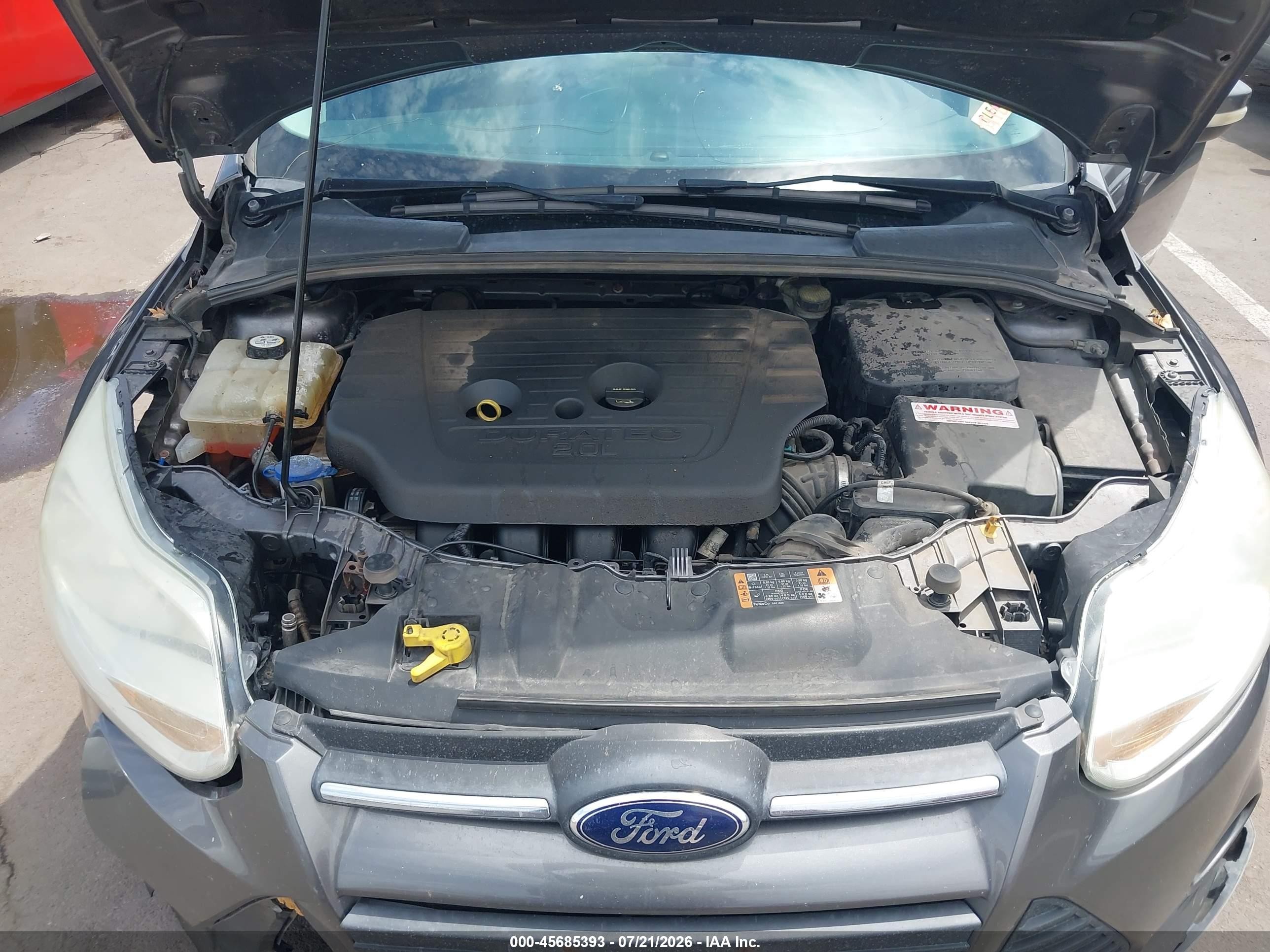 2014 Ford Focus Se Gray vin: 1FADP3F21EL363121