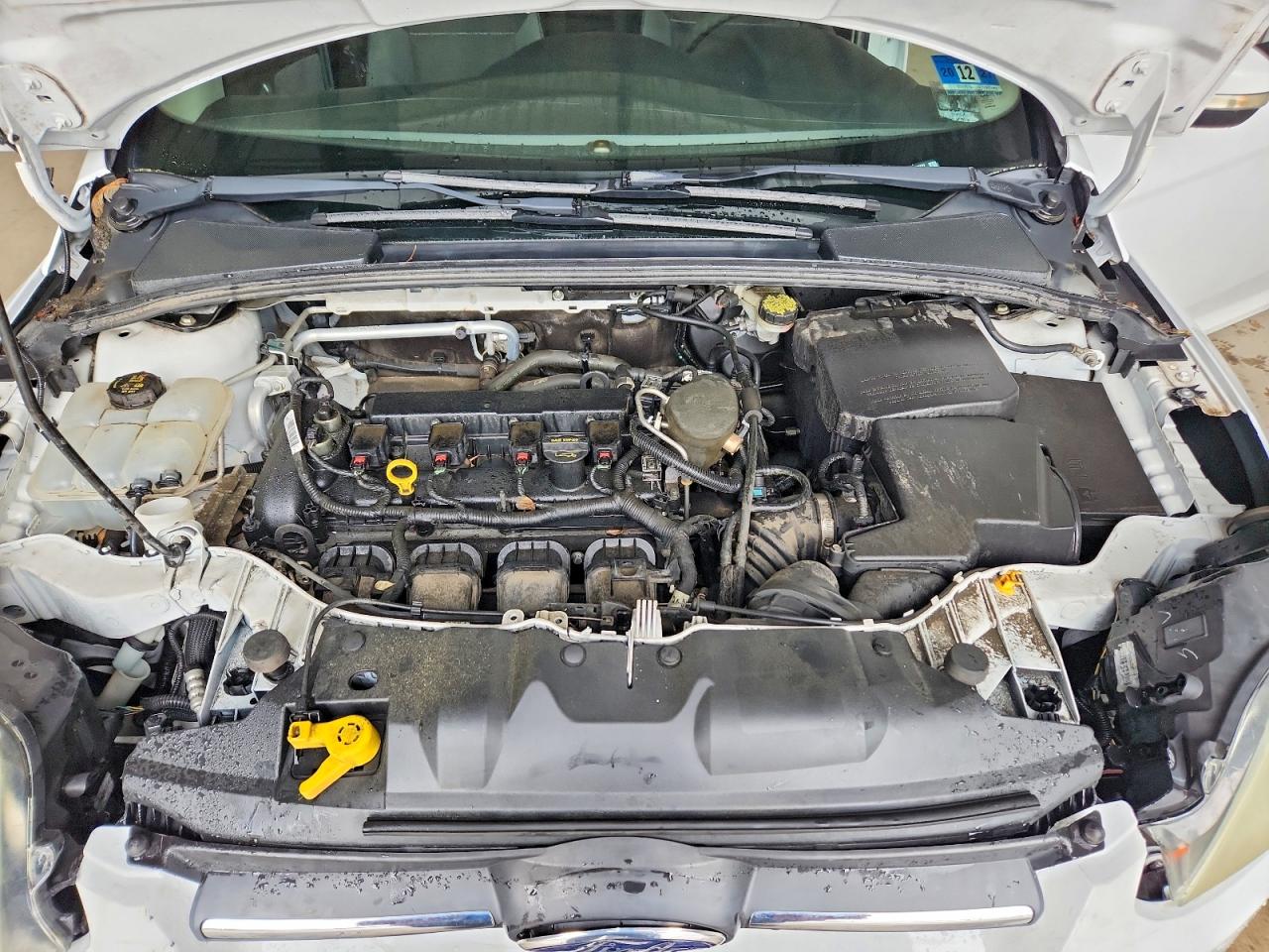 2014 Ford Focus Se White vin: 1FADP3F21EL366732