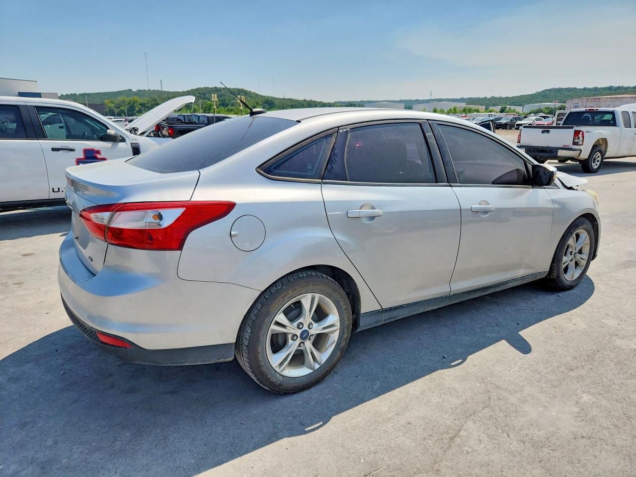 2014 Ford Focus Se Silver vin: 1FADP3F21EL366987