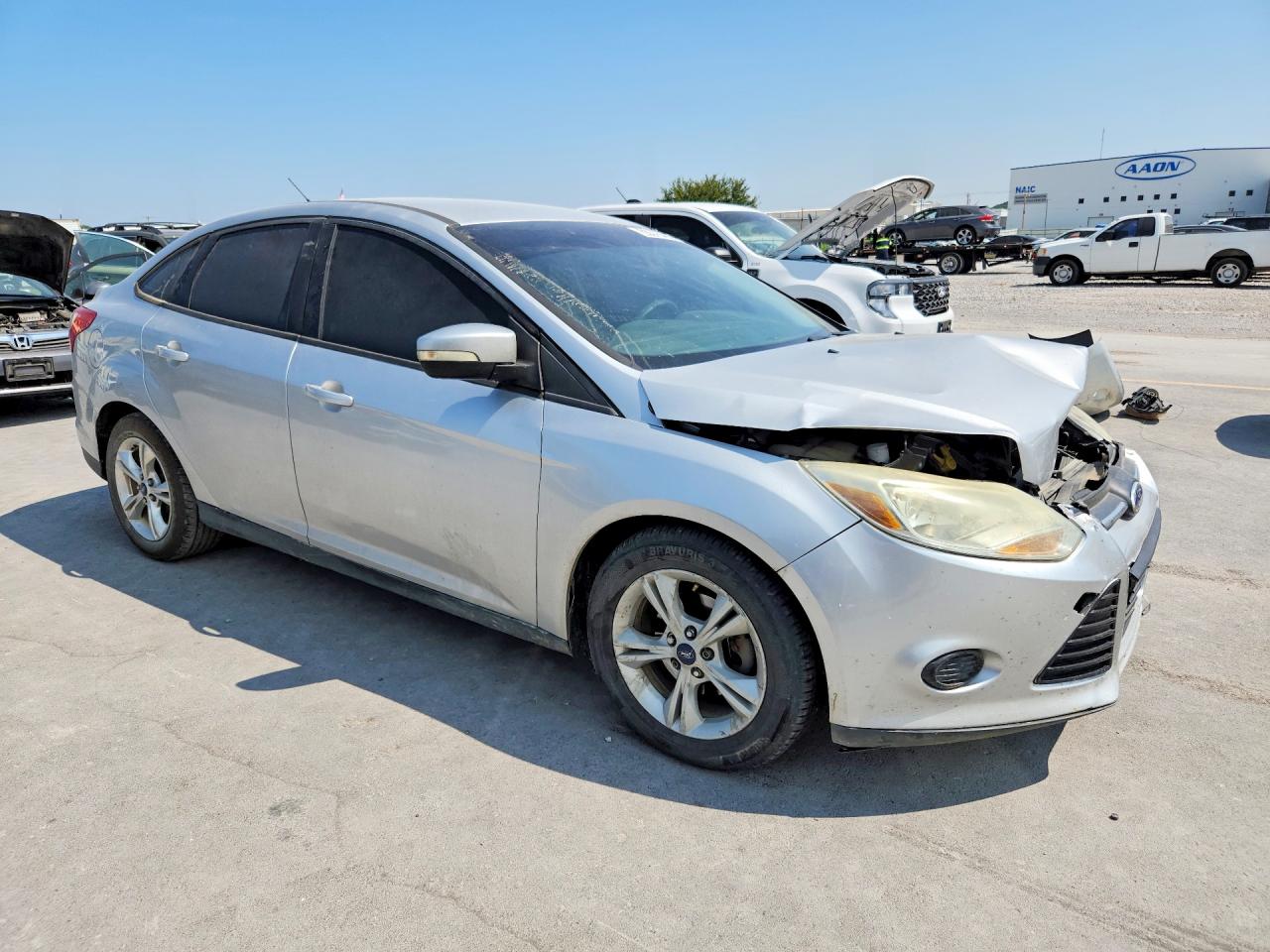 2014 Ford Focus Se Silver vin: 1FADP3F21EL366987