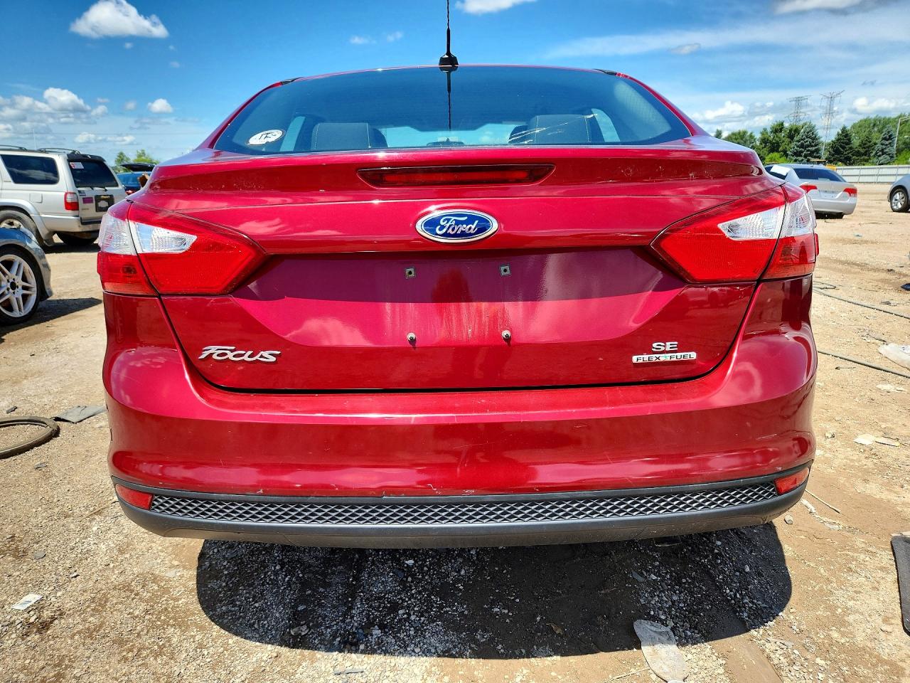 2014 Ford Focus Se Red vin: 1FADP3F21EL388438