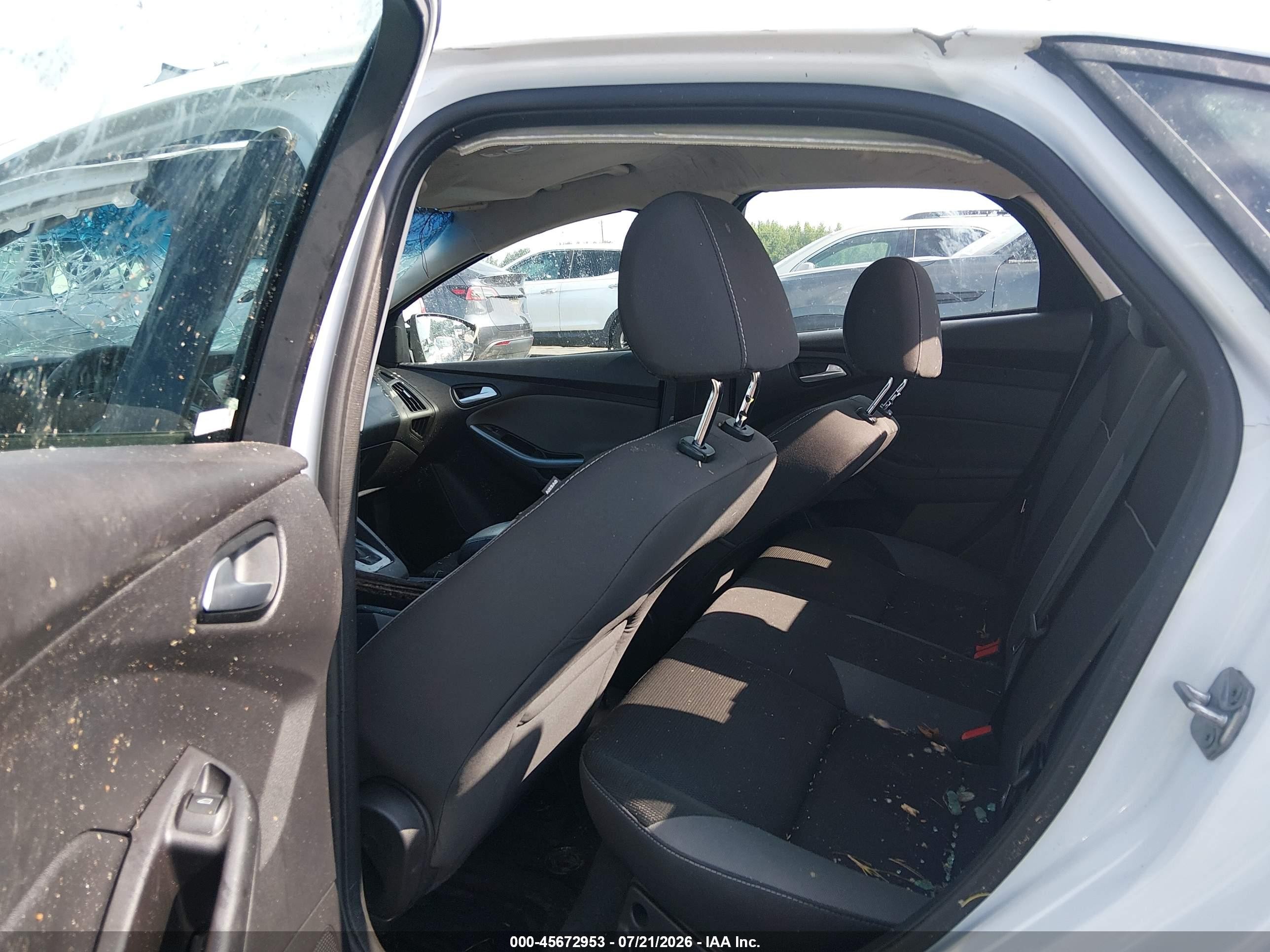 2014 Ford Focus Se White vin: 1FADP3F21EL393574