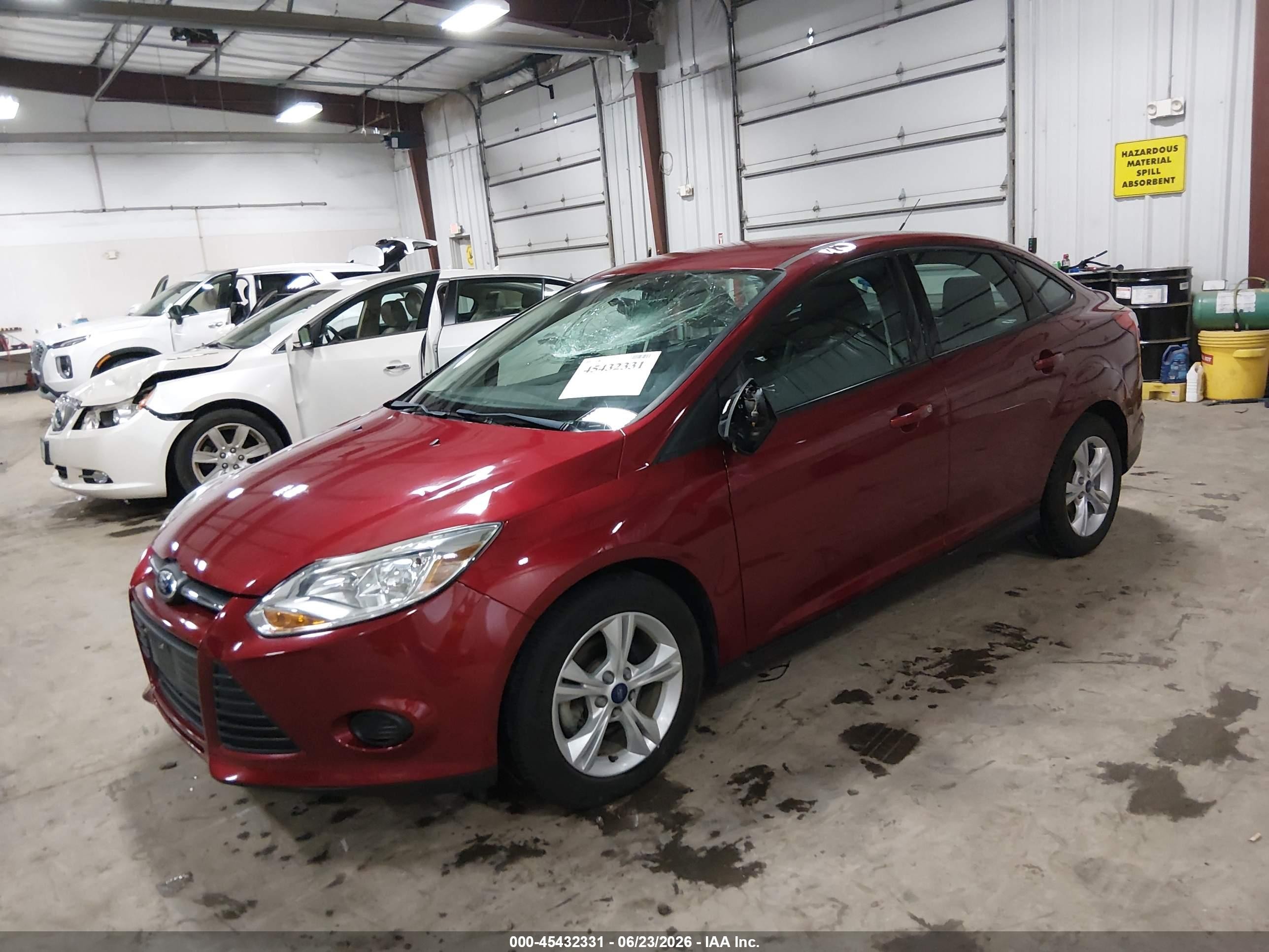 2014 Ford Focus Se Red vin: 1FADP3F21EL398774