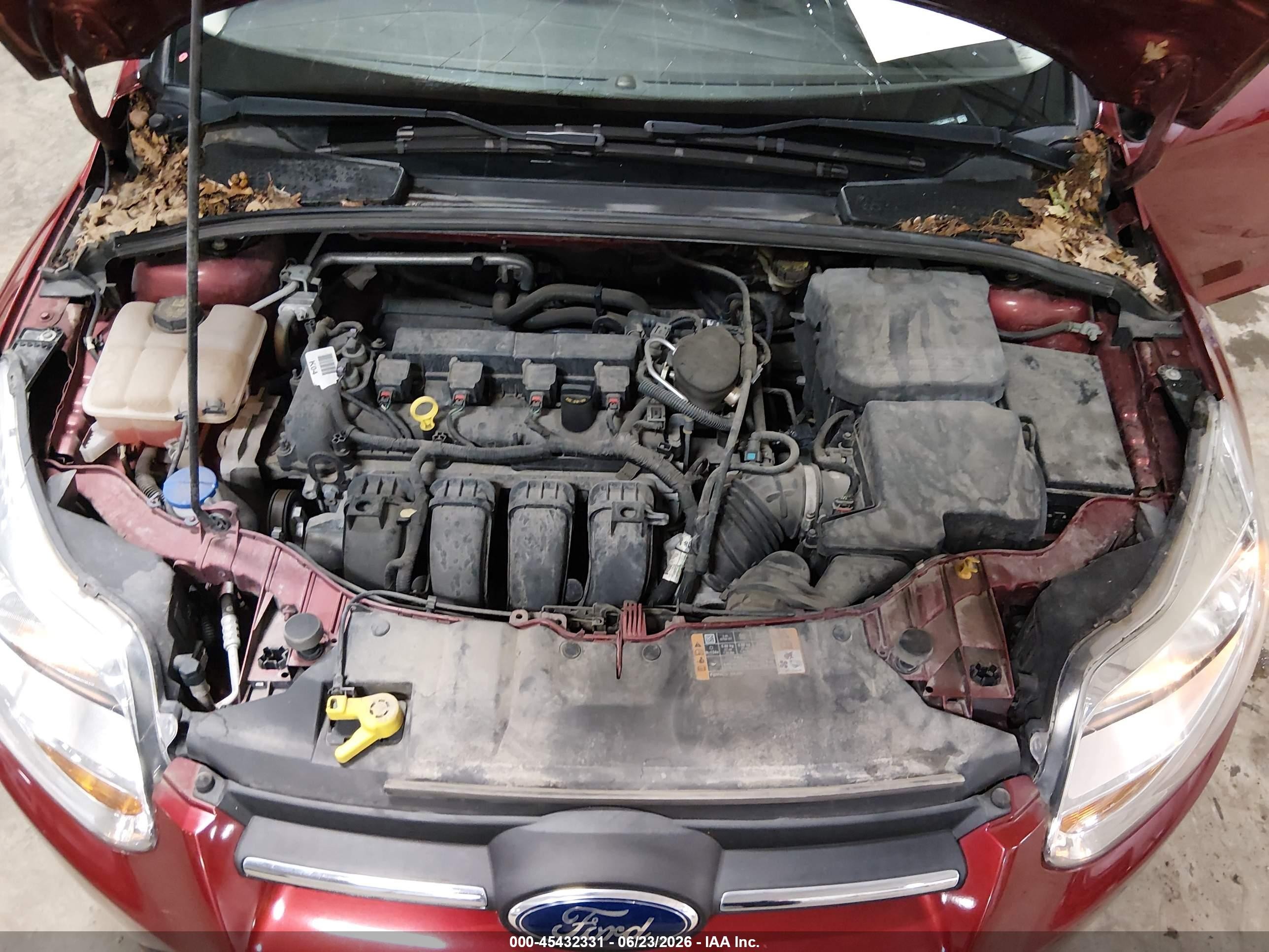 2014 Ford Focus Se Red vin: 1FADP3F21EL398774