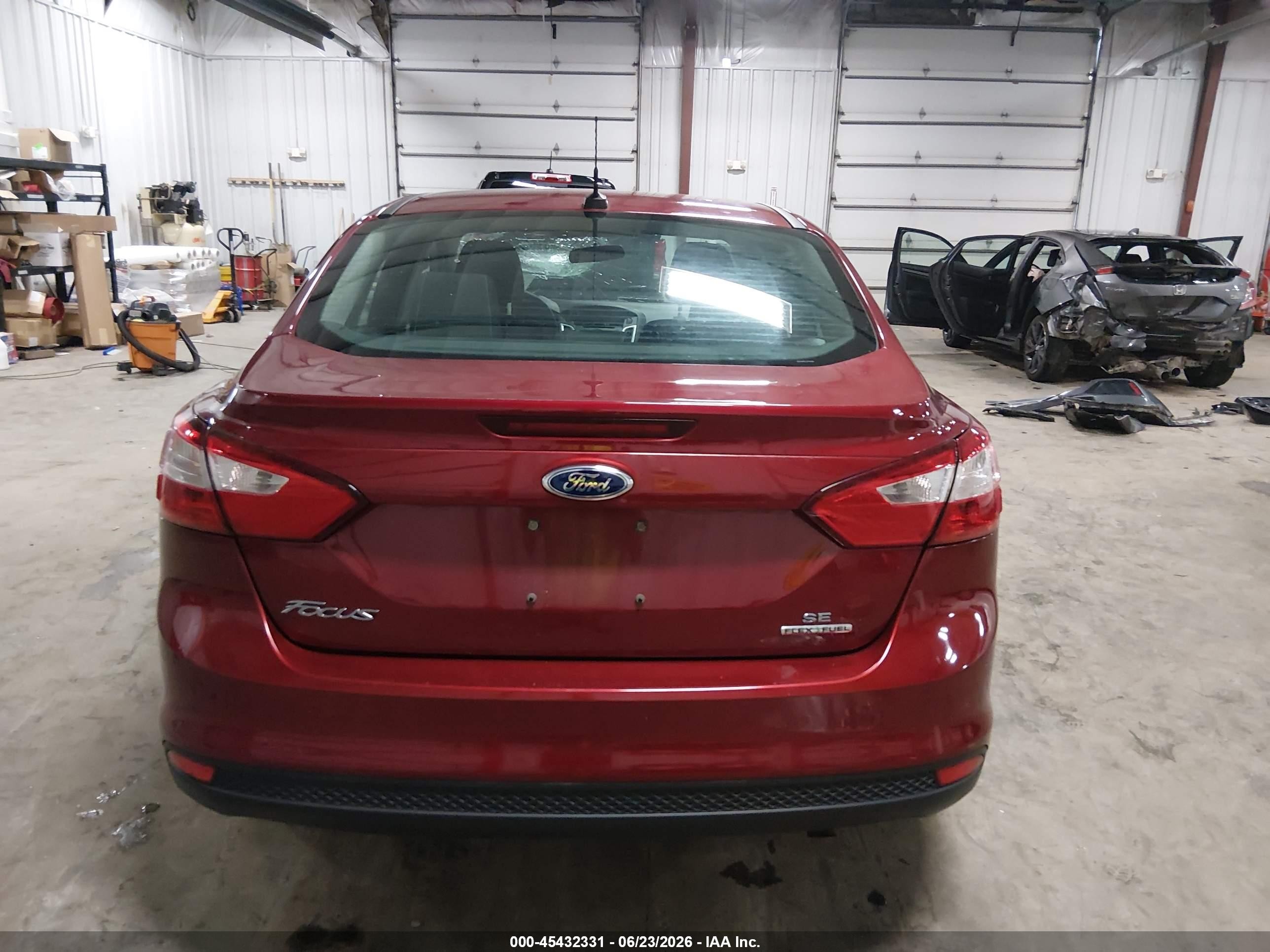 2014 Ford Focus Se Red vin: 1FADP3F21EL398774