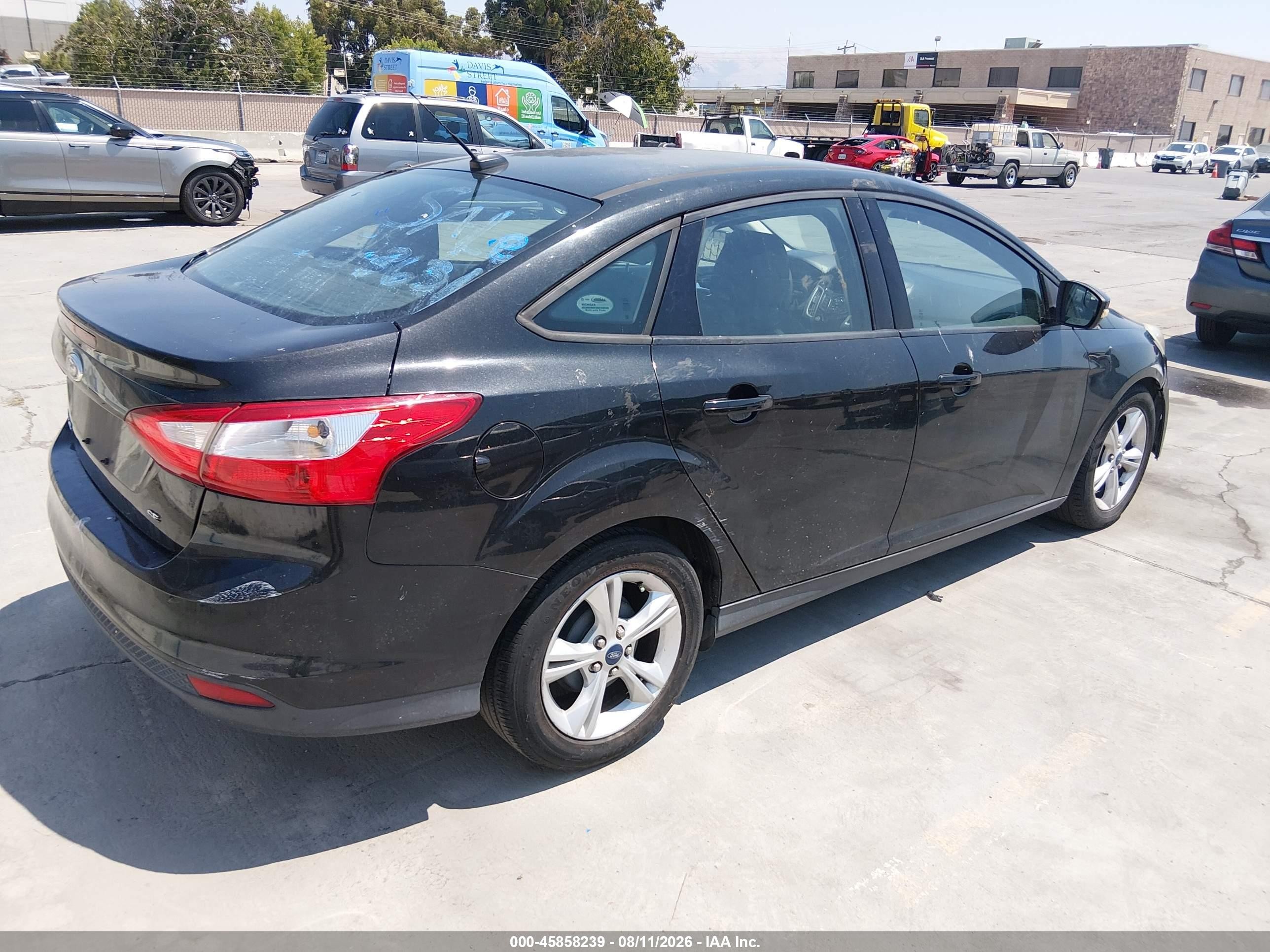 2014 Ford Focus Se Black vin: 1FADP3F21EL399701