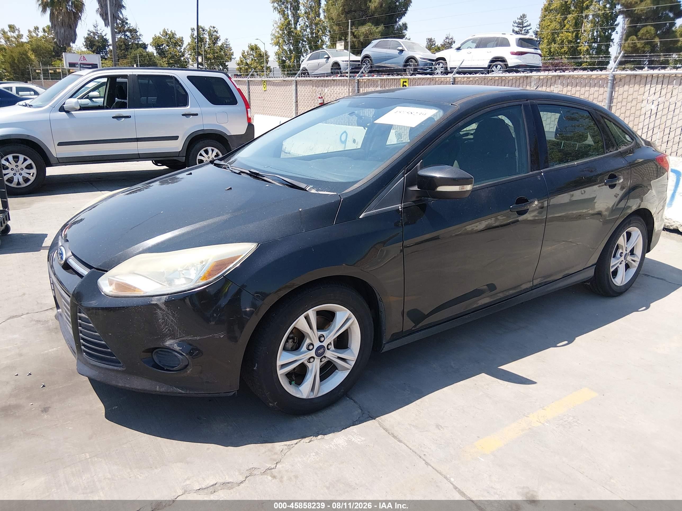 2014 Ford Focus Se Black vin: 1FADP3F21EL399701