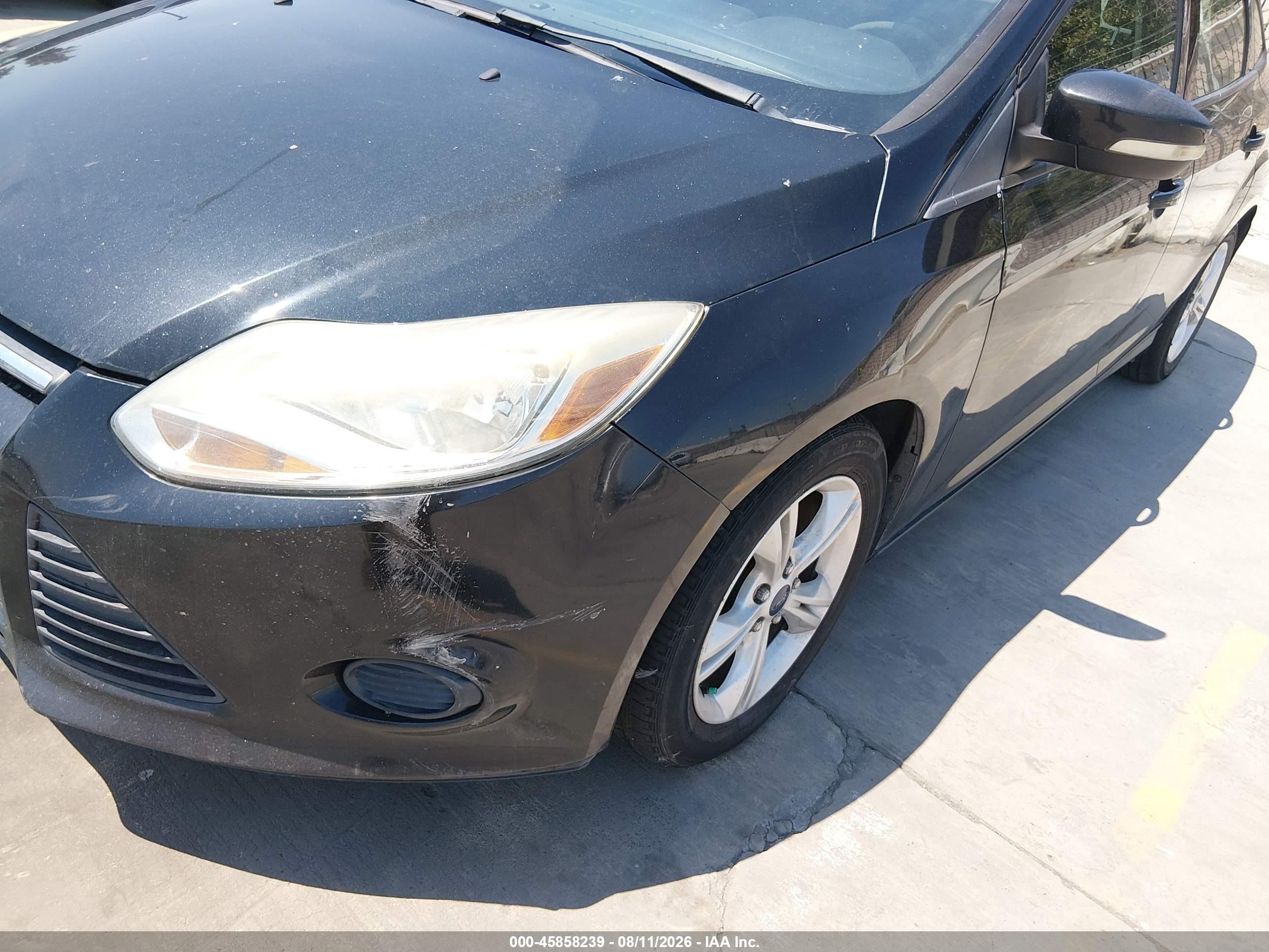 2014 Ford Focus Se Black vin: 1FADP3F21EL399701