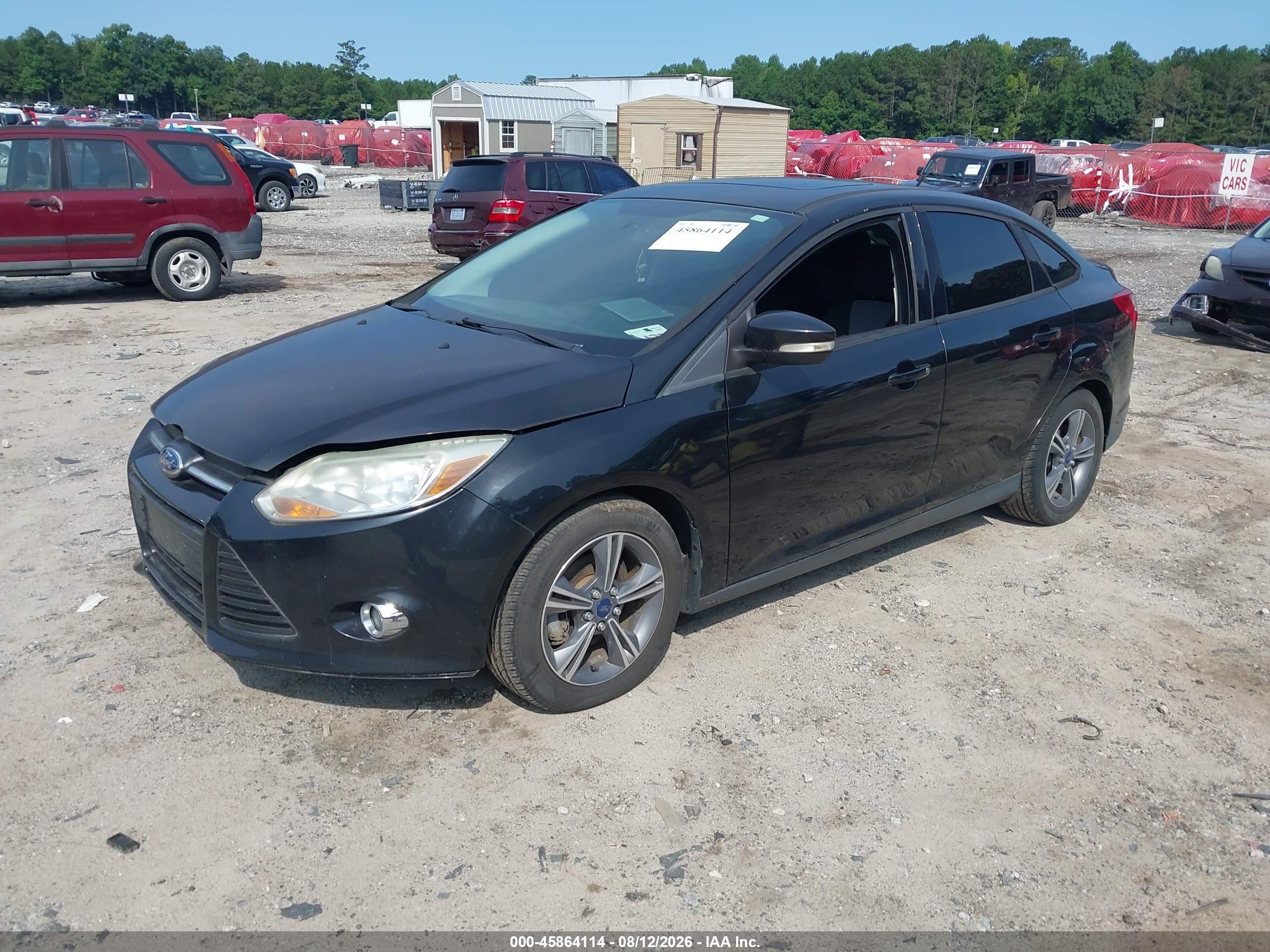 2014 Ford Focus Se Black vin: 1FADP3F21EL416531