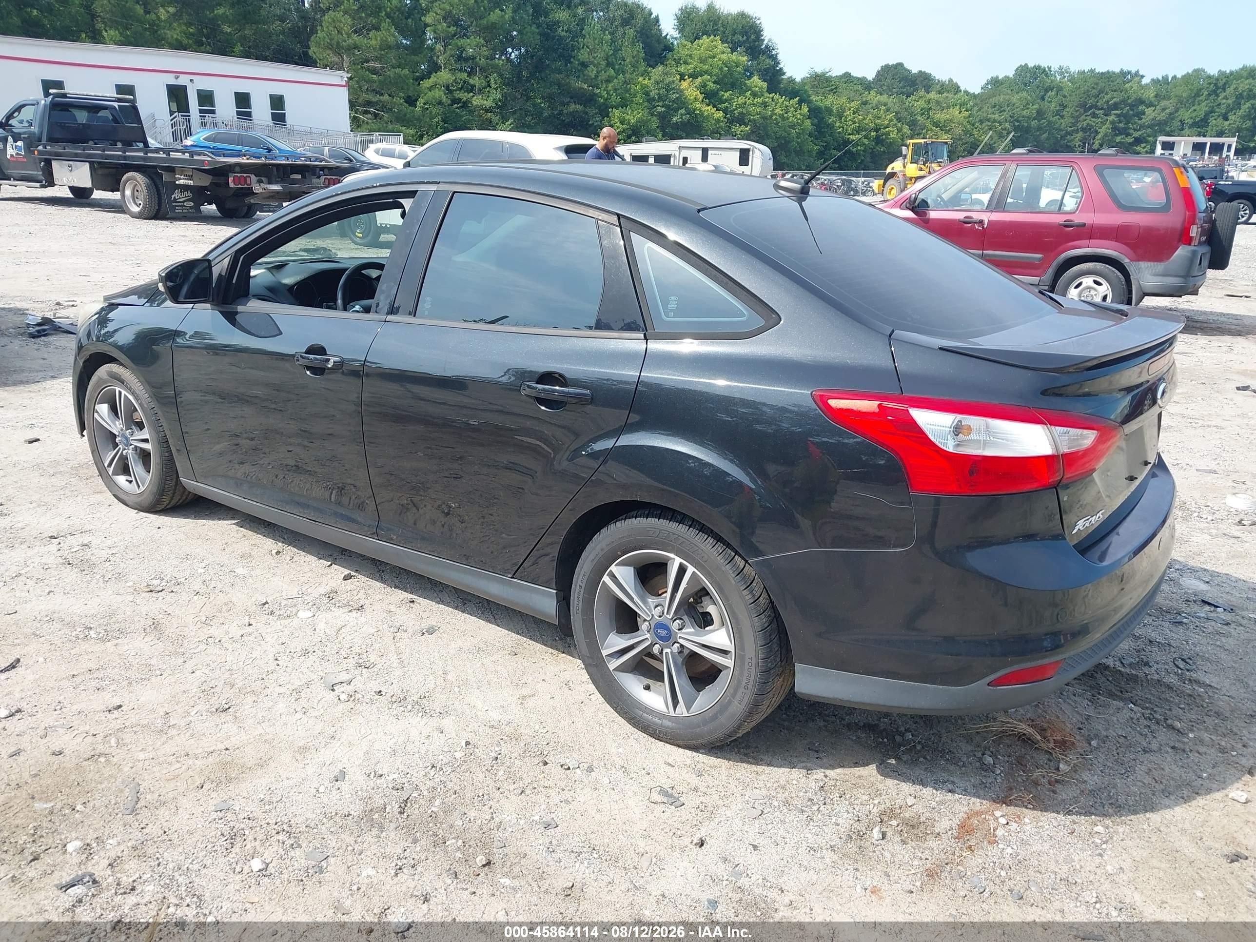 2014 Ford Focus Se Black vin: 1FADP3F21EL416531
