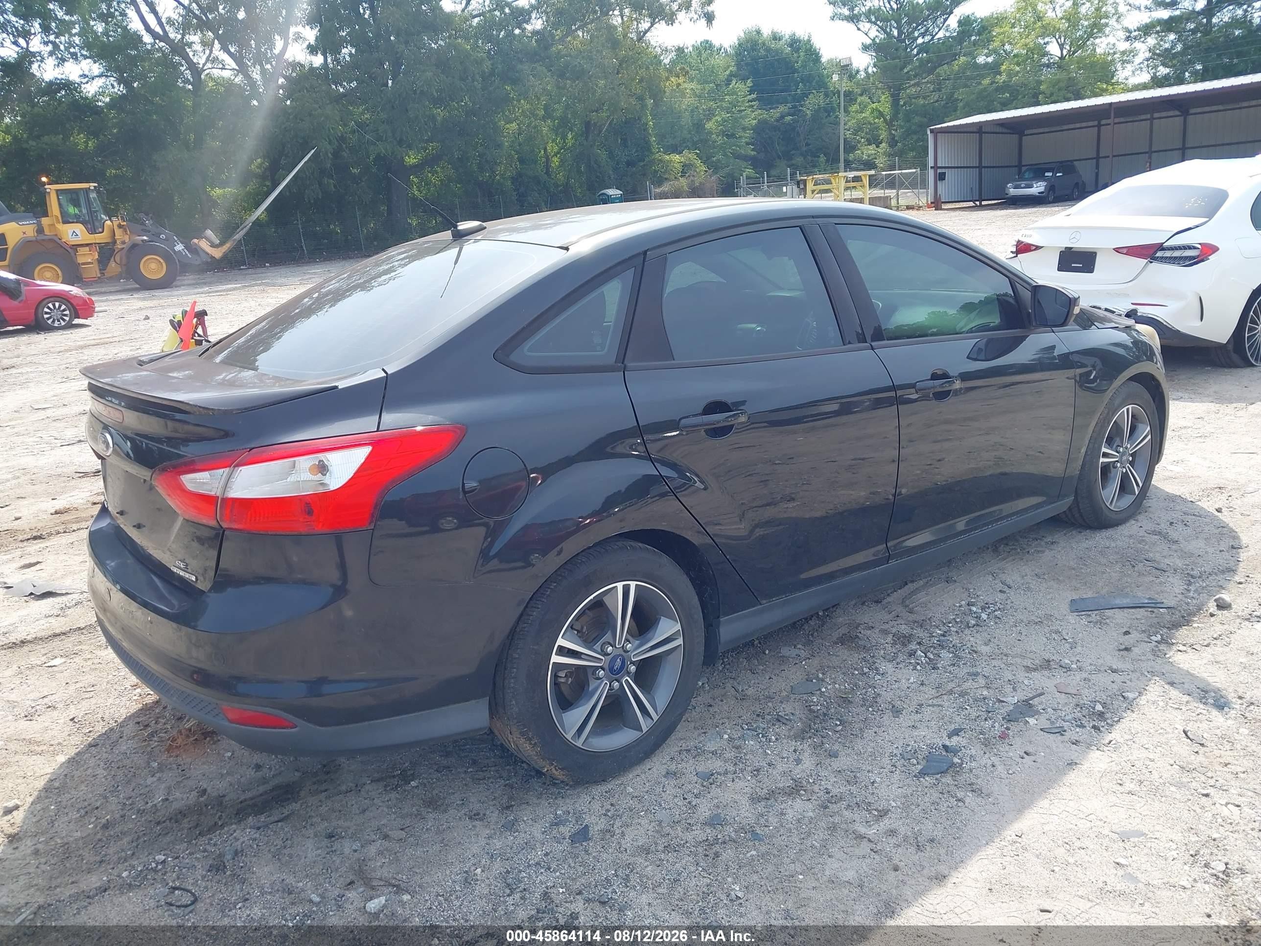 2014 Ford Focus Se Black vin: 1FADP3F21EL416531